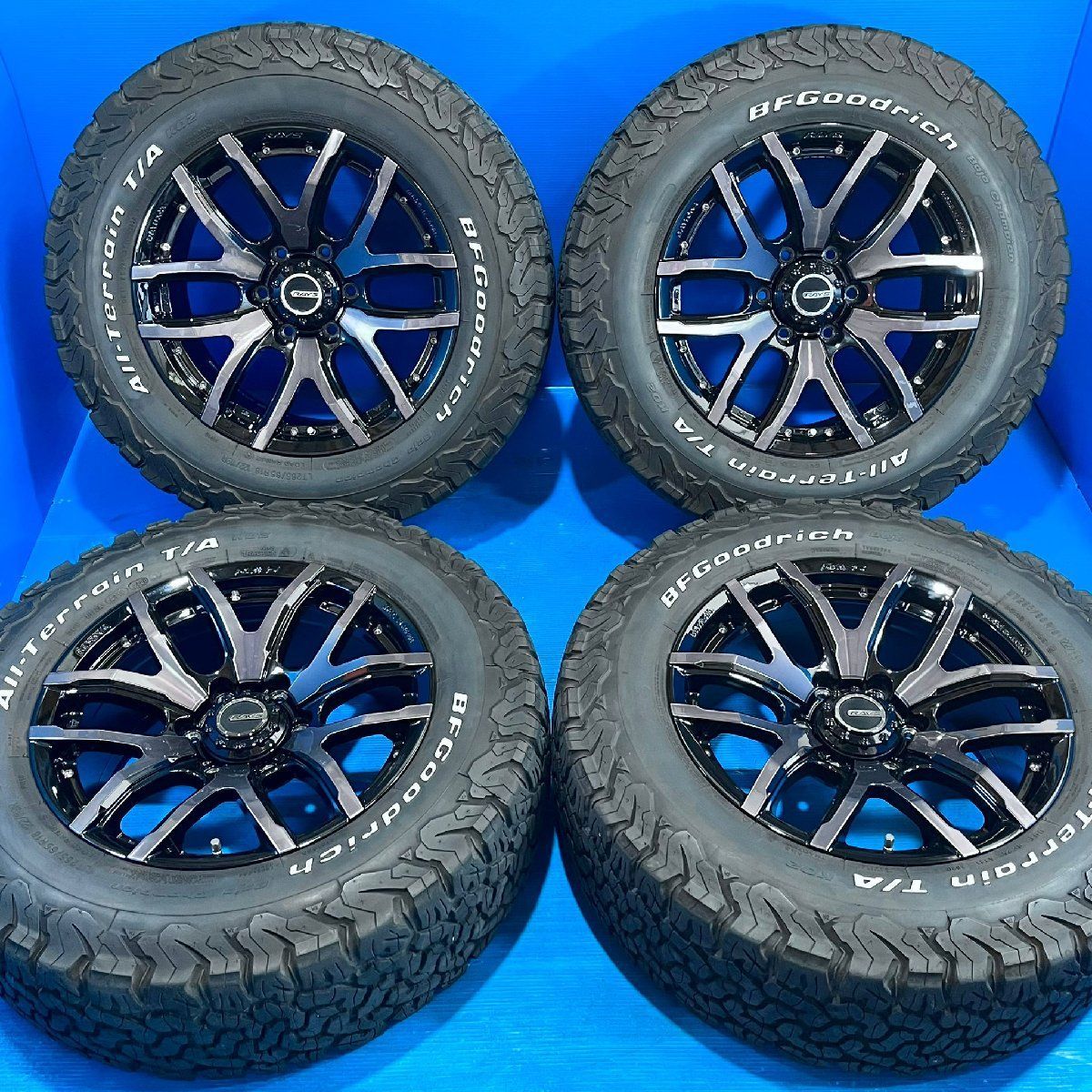 【極上美品】RAYS デイトナ FDX-F6 18インチ 4本 8J+20 6H139.7 BFグッドリッチ 265/65R18 150 プラド ハイラックス FJクルーザー 98,450円