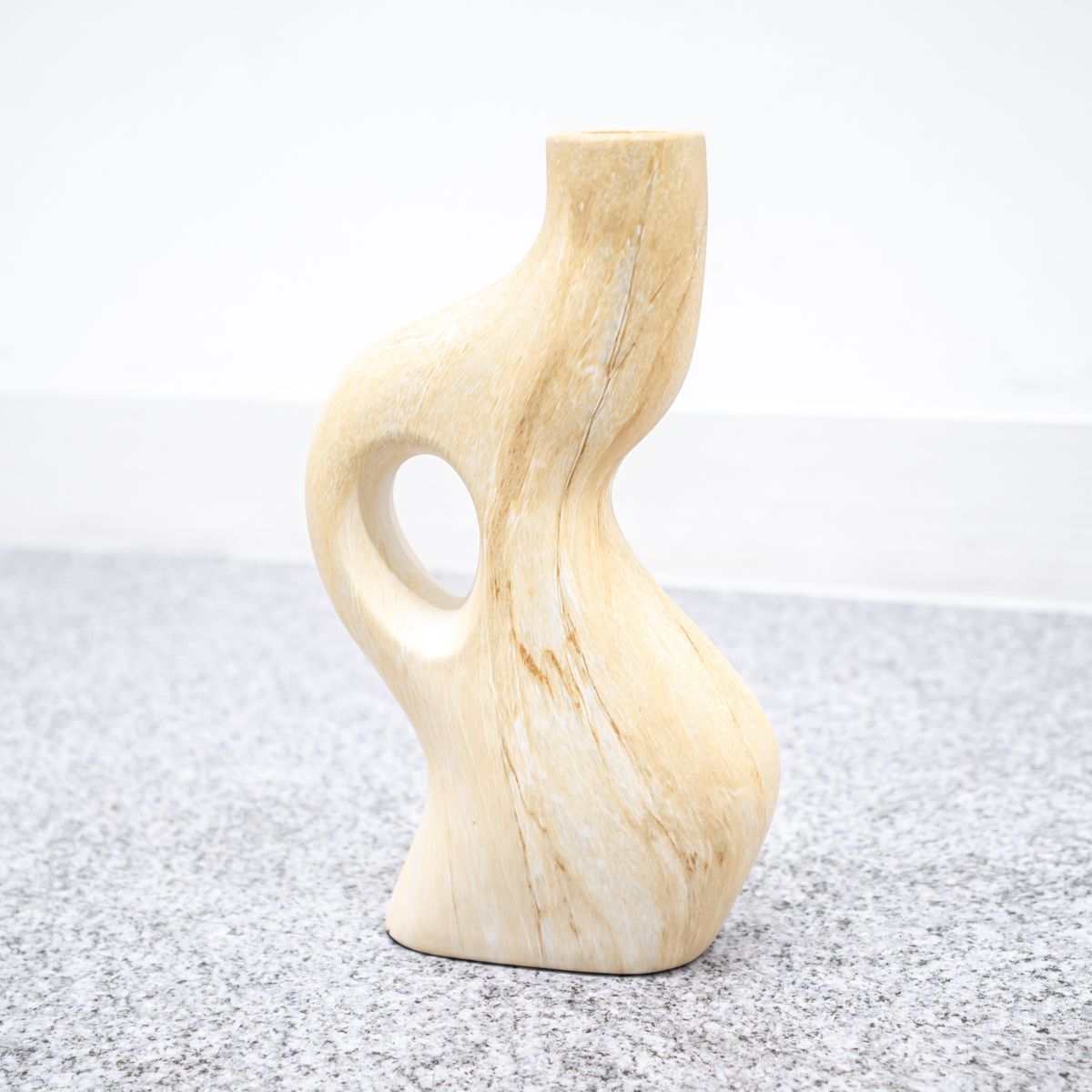 【Sランク】URBAN NATURE CULTURE / アーバン・ネイチャー・カルチャー / Candle holder Perla / キャンドルホルダー ペルラ / セラミック / トラバーチン仕上げ / ベージュ