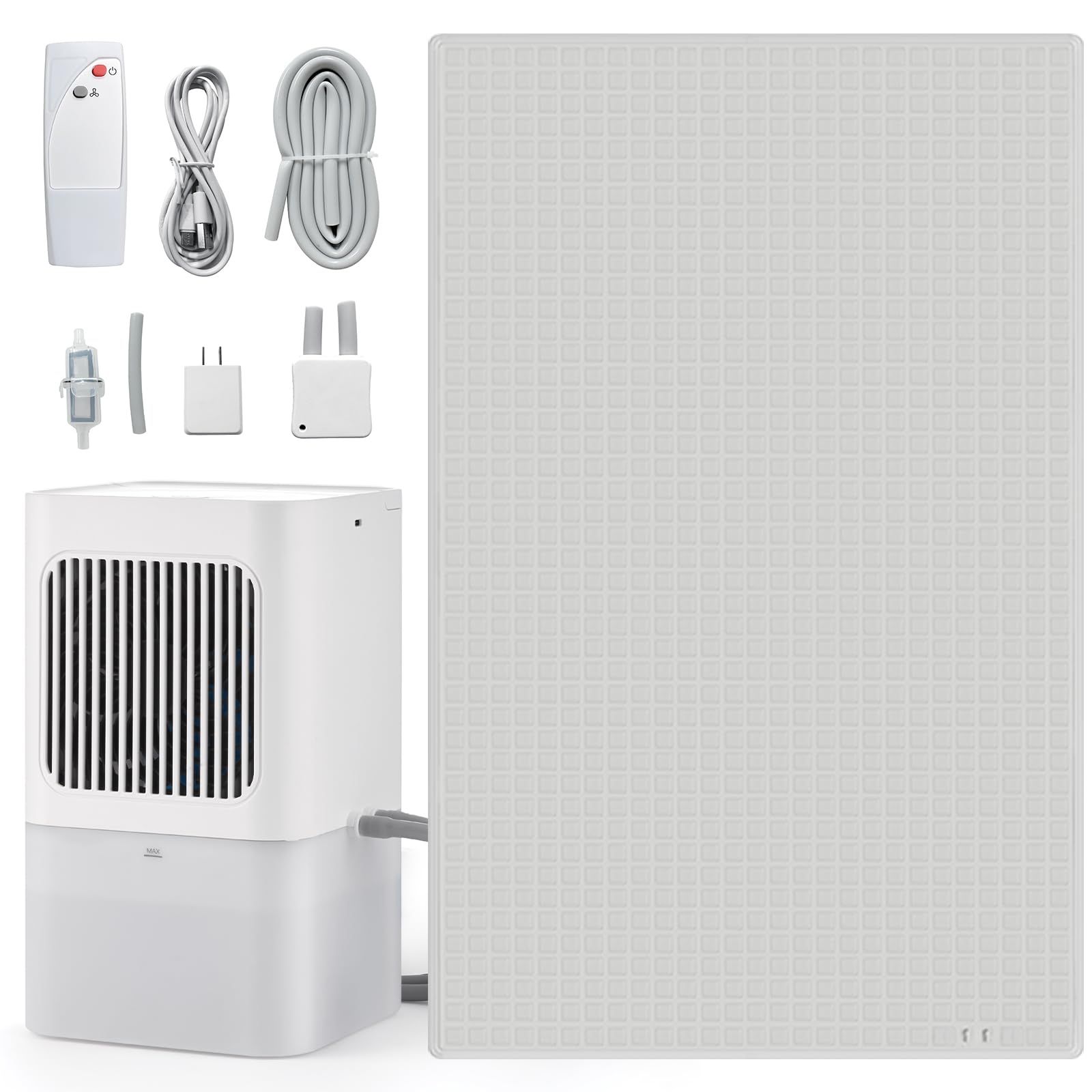 ★新品★水冷マット 冷却 ひんやり水流快眠 折りたたみ式 冷水循環 3段階風速調節 リモコン操作 Type-C充電 水位表示 静音設計 家庭用 オフィス 学生寮 車内 アウトドアキャンプ 防災対策 (ダブル 160*140CM) [並行輸入品 94040307