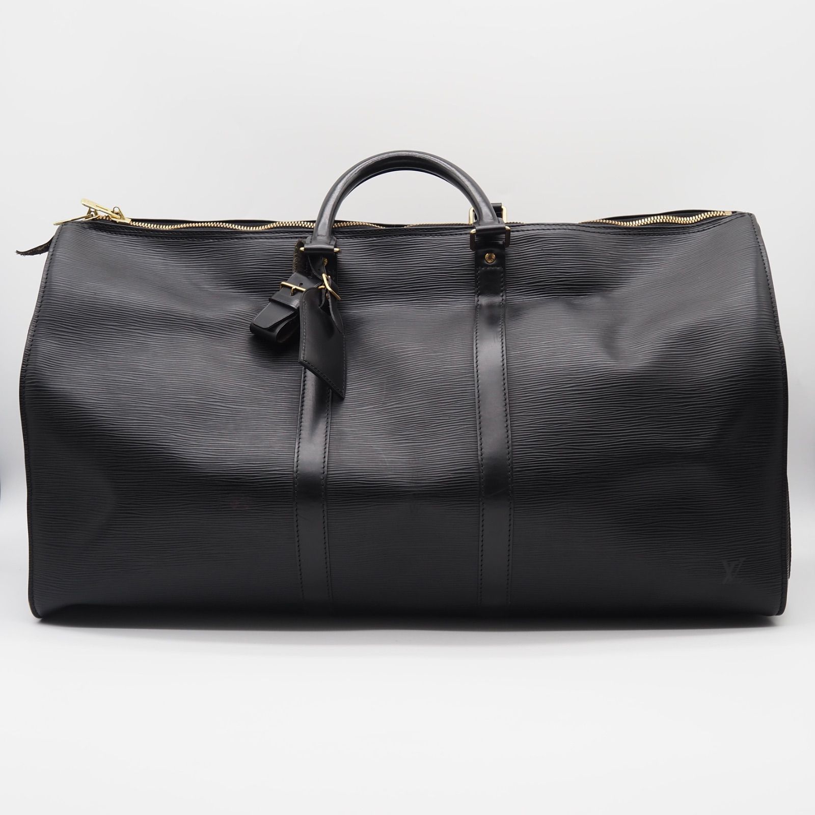 Louis Vuitton エピ ノワール キーポル 50 ボストンバッグ ブラック レザー ルイヴィトン