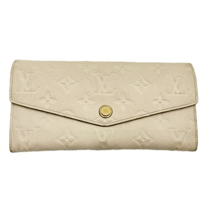 LOUIS VUITTON ルイヴィトン ポルトフォイユキュリユーズ 長財布 アンプラント アイボリー M60301 18,000円