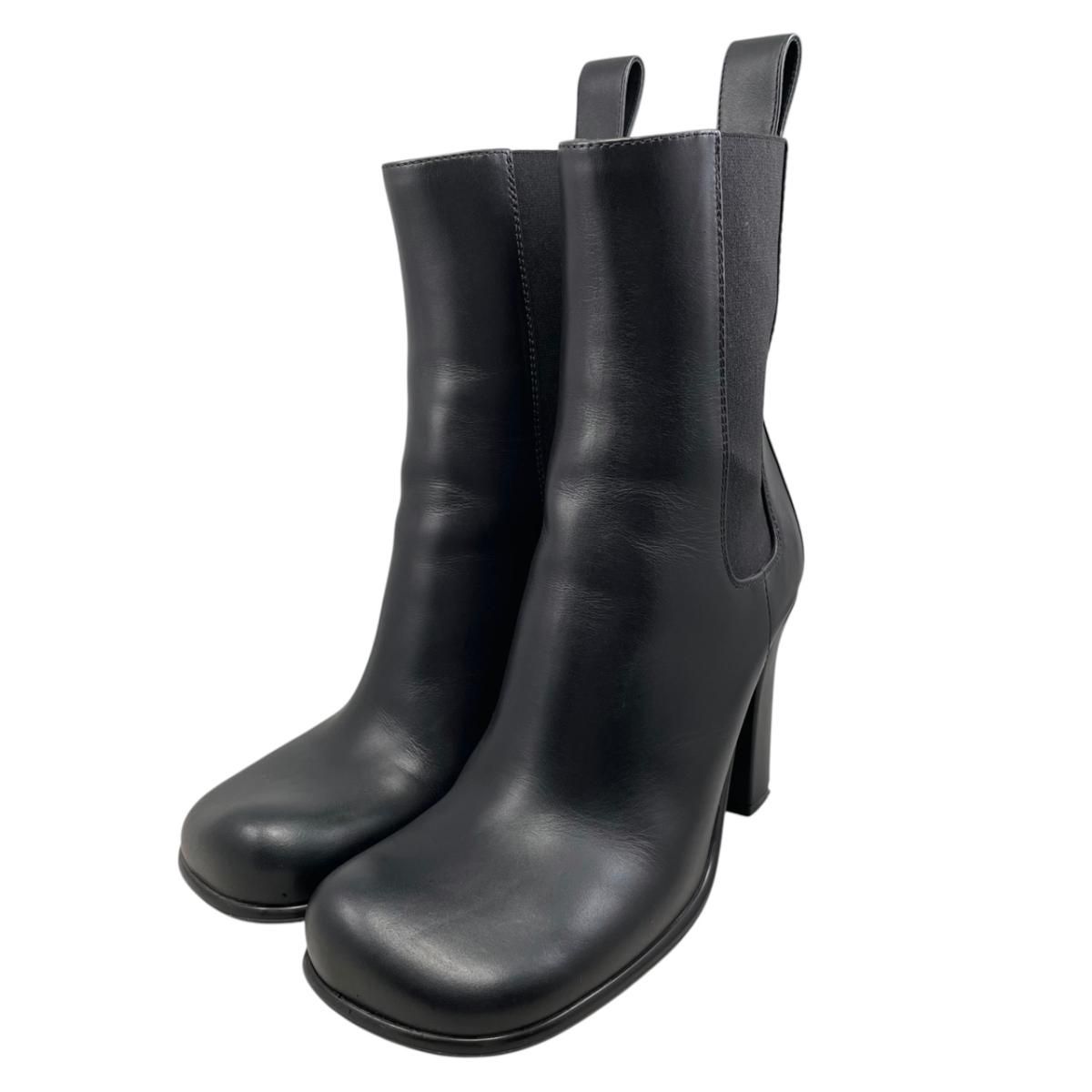 ☆ボッテガヴェネタ ショートブーツ サイドゴア 37サイズ レザー ブラック BOTTEGA VENETA 37,570円