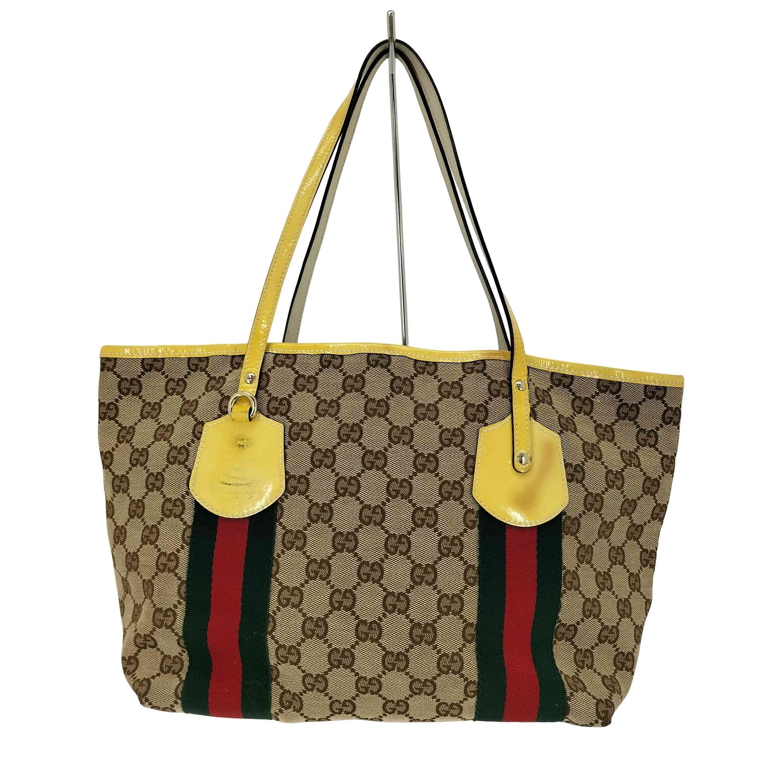 グッチ GUCCI GGキャンバス シェリーライン トートバッグ ハンドバッグ GGcanvas shelleyline totebag handbag レディース 表記無