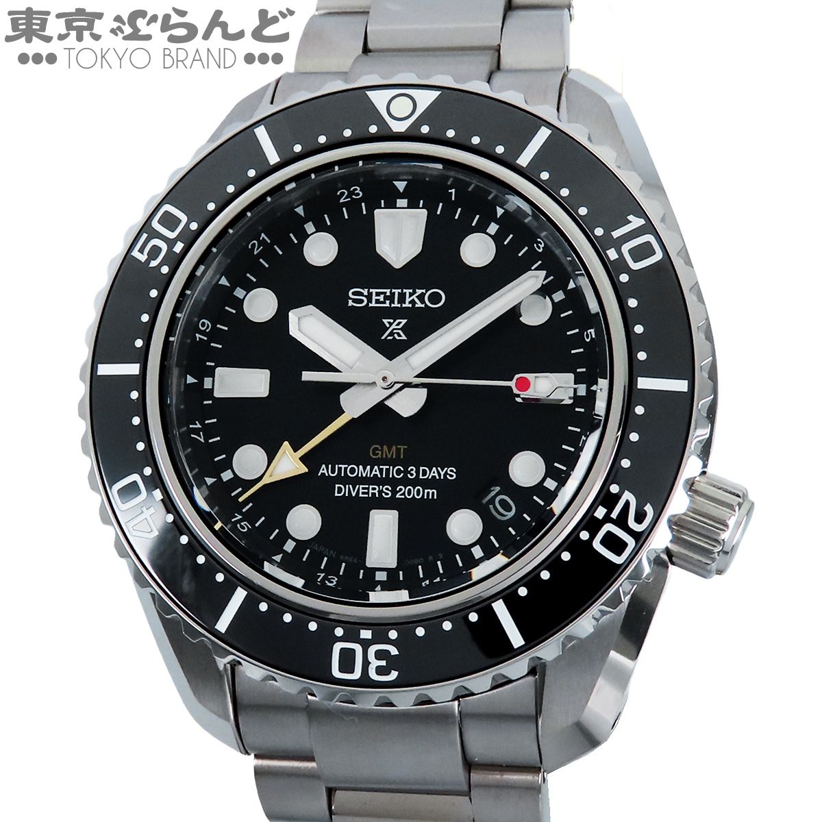 セイコー SEIKO プロスペックス SBEJ011 6R54-00D0 ブラック SS ダイバースキューバ GMT ダイバーズ 1968 ヘリテージ コアショップ限定 箱・保証書付き 腕時計 メンズ 自動巻 未使用 101887796