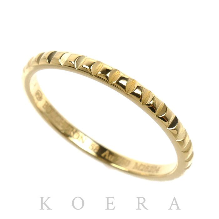 Boucheron ブシュロン K18YG イエローゴールド キャトル クルドパリ スモール リング・指輪 JAL01165 17.5号 58 2.2g メンズ 中古 美品 90,750円