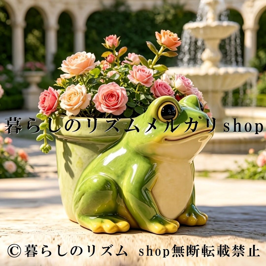 かわいい カエル型 植木鉢 彫刻 プランター 多肉植物ポット フラワーポット 動物モチーフ ガーデンオーナメント バルコニー 中庭 庭 玄関 屋外 屋内 装飾用 グリーンプランター 園芸雑貨 ガーデニング愛好家向け おしゃれな植物ディスプレイ 癒し系