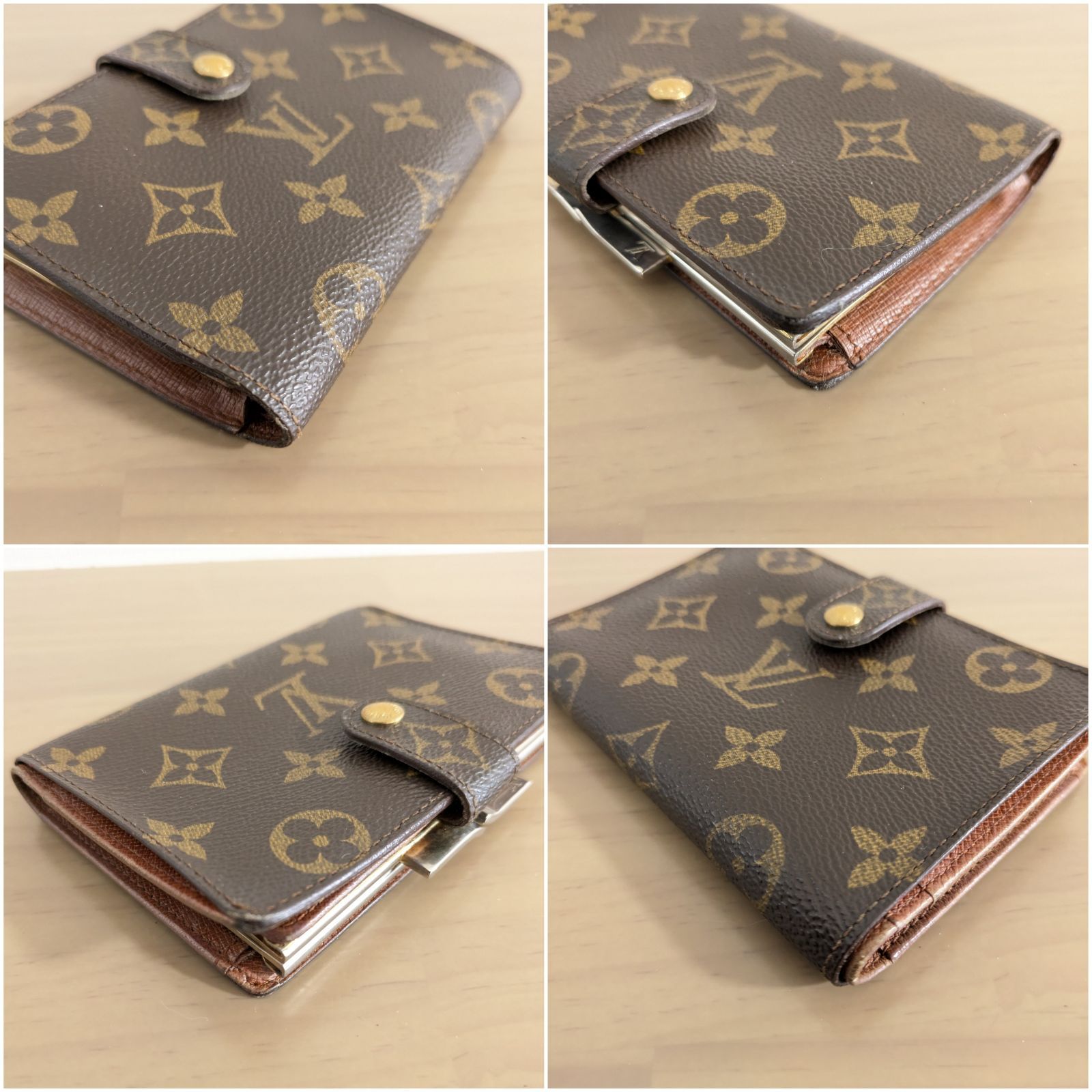 外観美品】LOUIS VUITTON ルイヴィトン 二つ折り財布 がま口