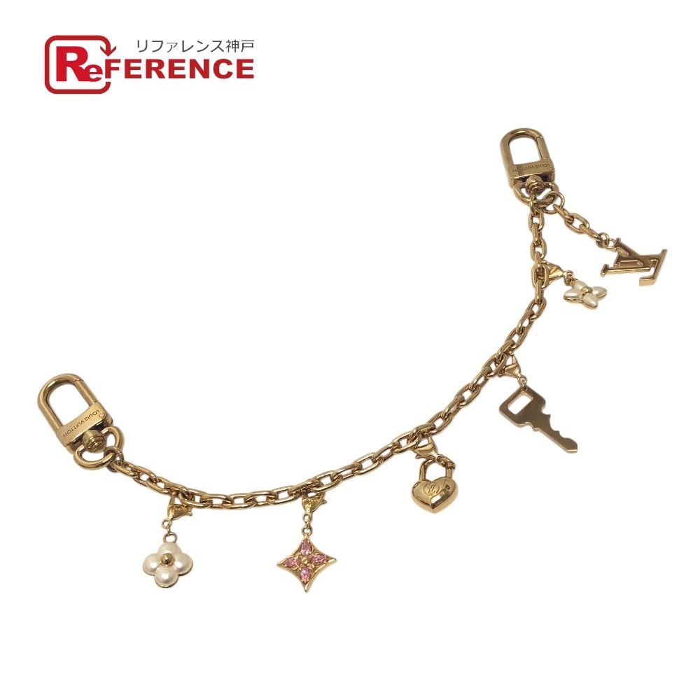LOUIS VUITTON ルイヴィトン バッグチャーム LVハートパドロックパール M02943 メタル ゴールド