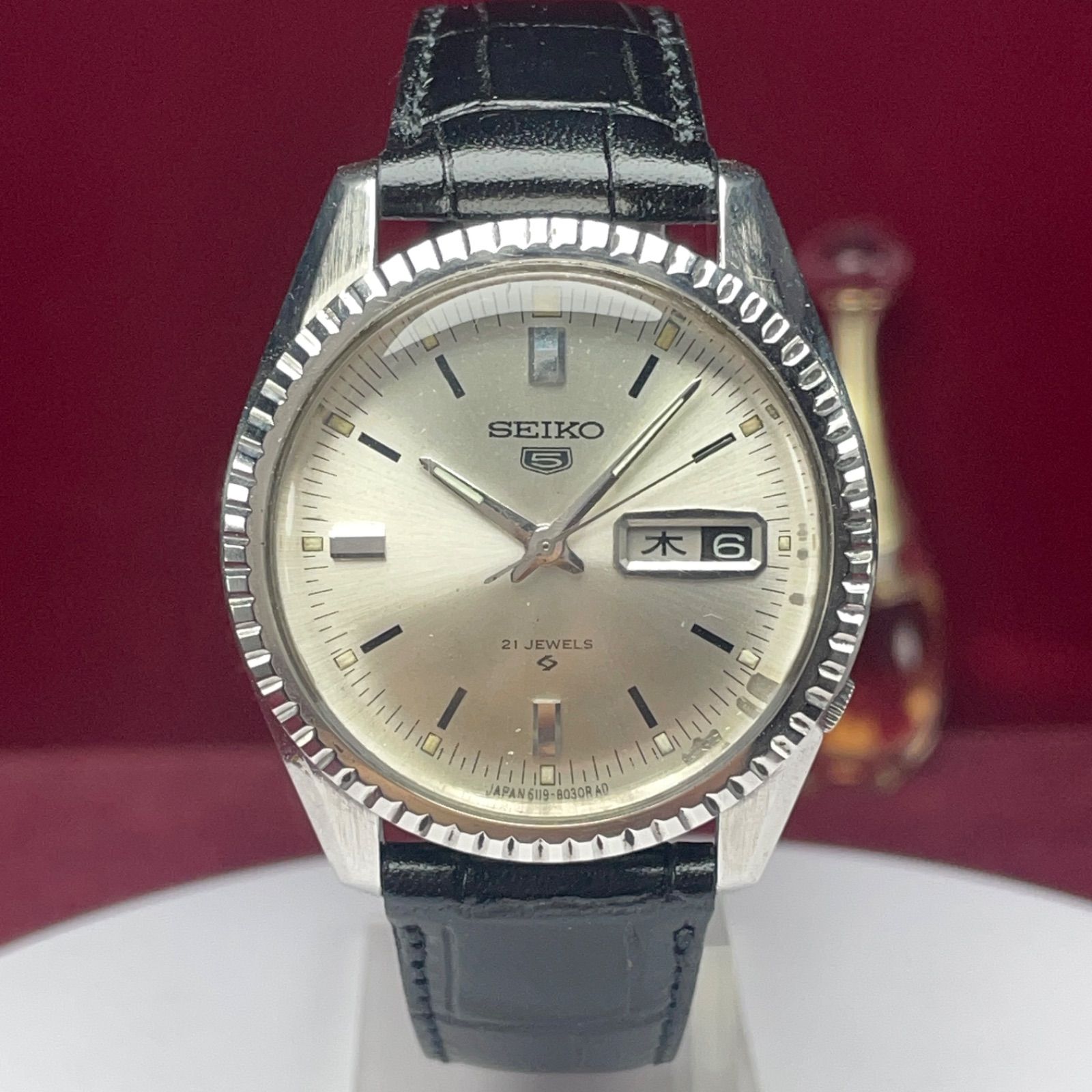 ブランド腕時計 【OH済/1968年製】 SEIKO セイコー 5 フルーテッド 