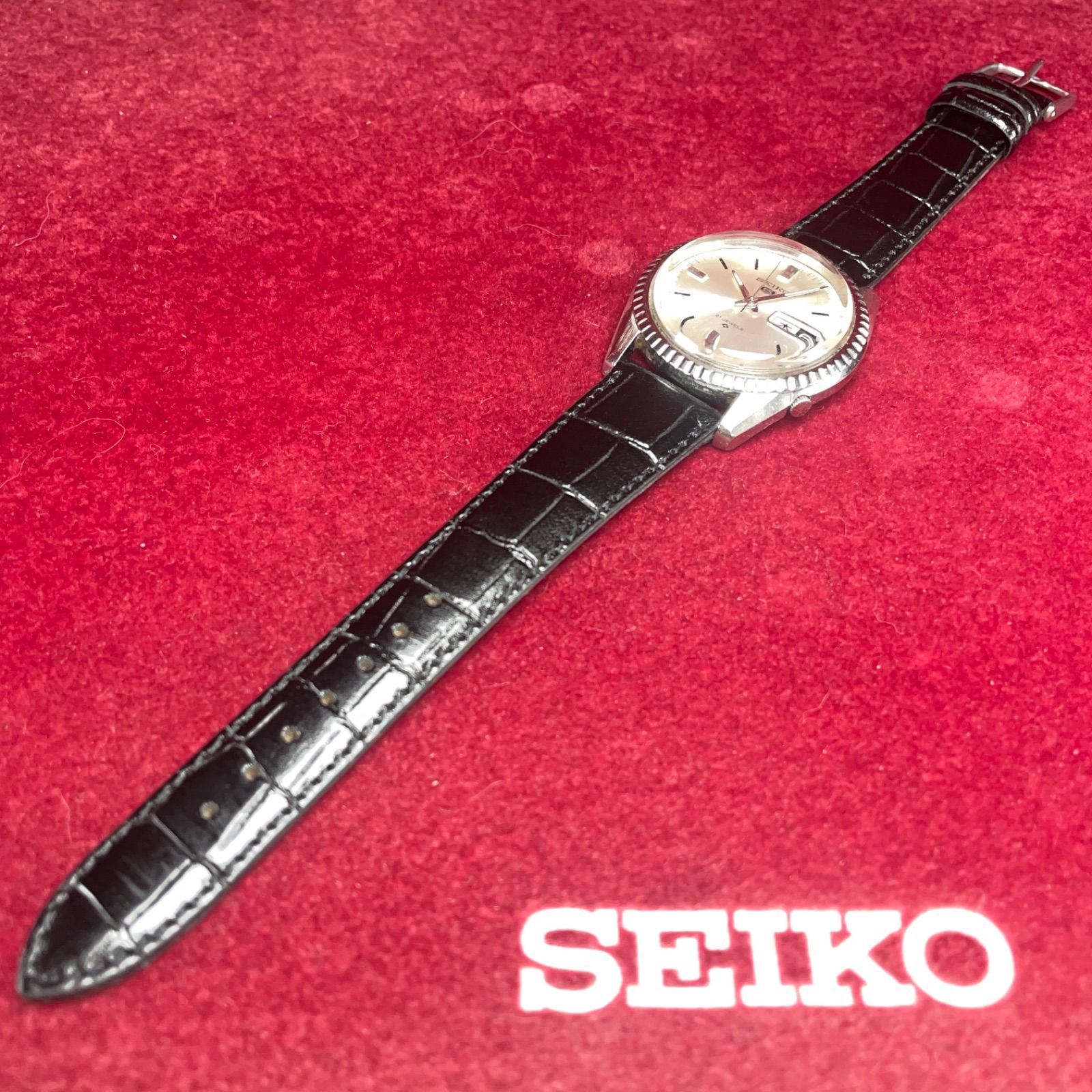 OH済/1968年製】 SEIKO セイコー 5 フルーテッドベゼル 自動巻 