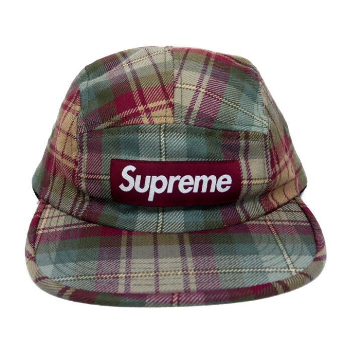 Supreme 国内正規 25AW 25FW Lochcarron Camp Cap ロキャロンキャンプキャップ チェック アメリカ製 Olive オリーブ Free