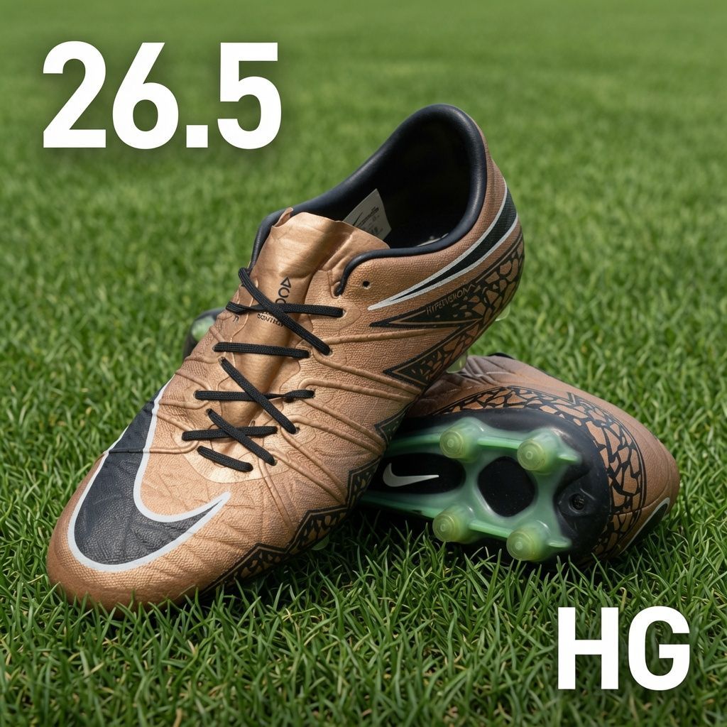 【新品】NIKE ナイキ サッカースパイク ハイパーヴェノム フィニッシュ HG-E（ブロンズ×ブラック）749902 903【26.5cm】