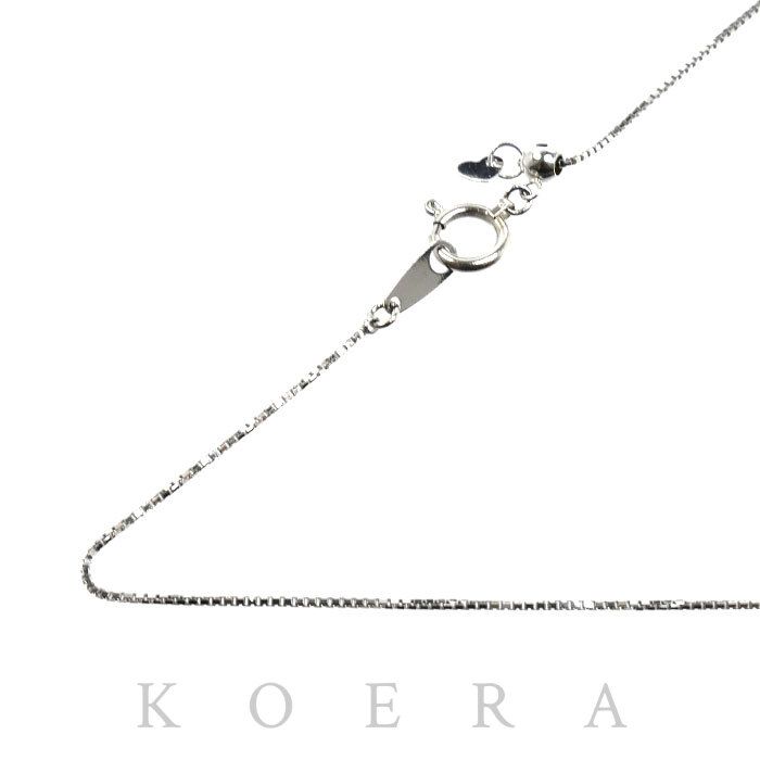 Pt850プラチナ ネックレス ベネチアン 2.3g ～46cm フリーチェーン レディース 中古
