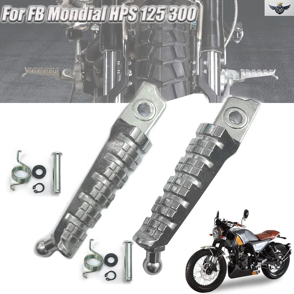 オートバイ フロント 左右 フットレスト フットペグ ペダル FB MONDIAL HPS125 HPS 125 300 カスタム パーツ 8,193円