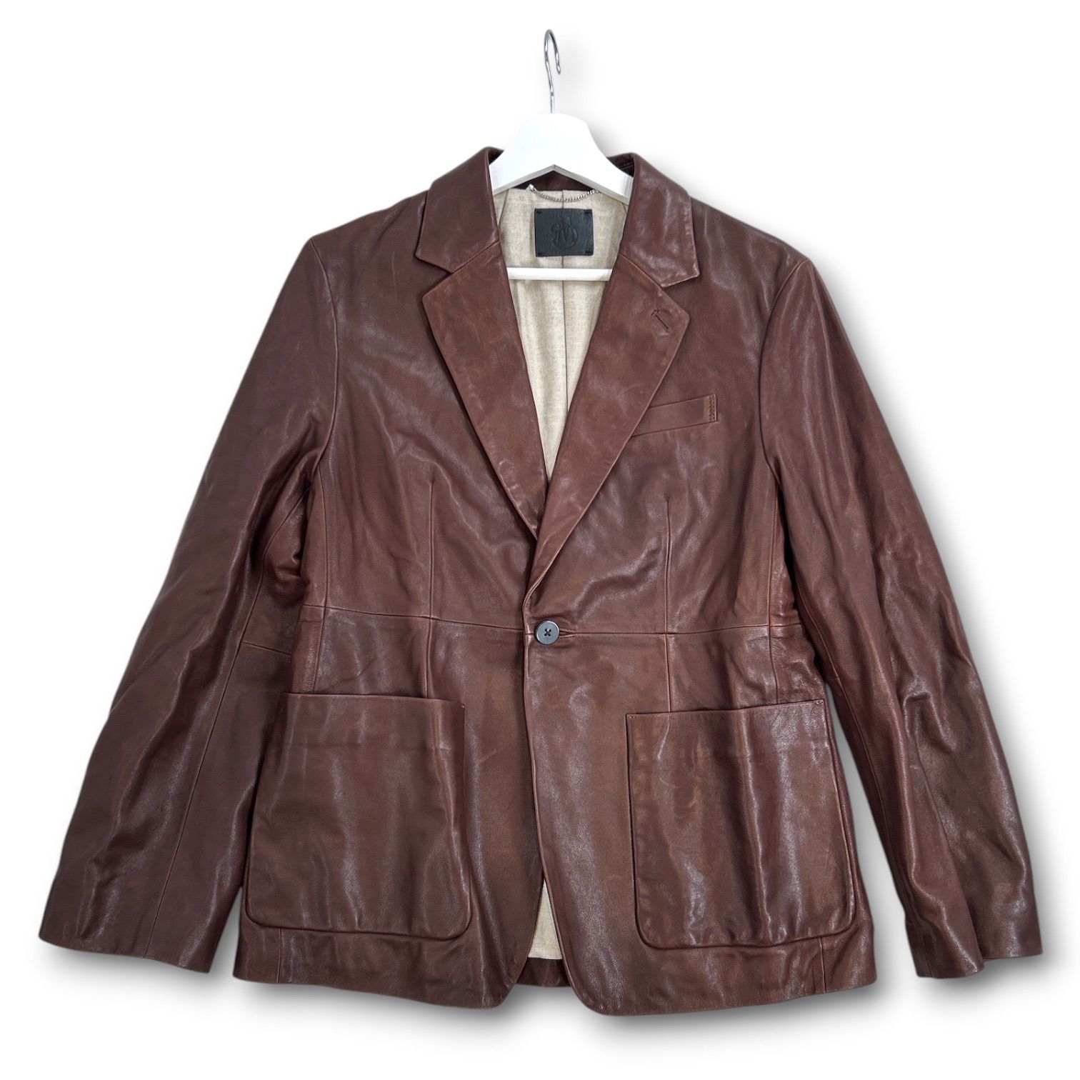 新品 未使用 タグ付き MACPHEE マカフィー MACLACHLAN レザージャケット 26SS シングル 長袖 アウター 茶色 ブラウン 36 レディース 秋 冬 ゴーゴー古着久喜倉庫店 13 No.2907 66,000円