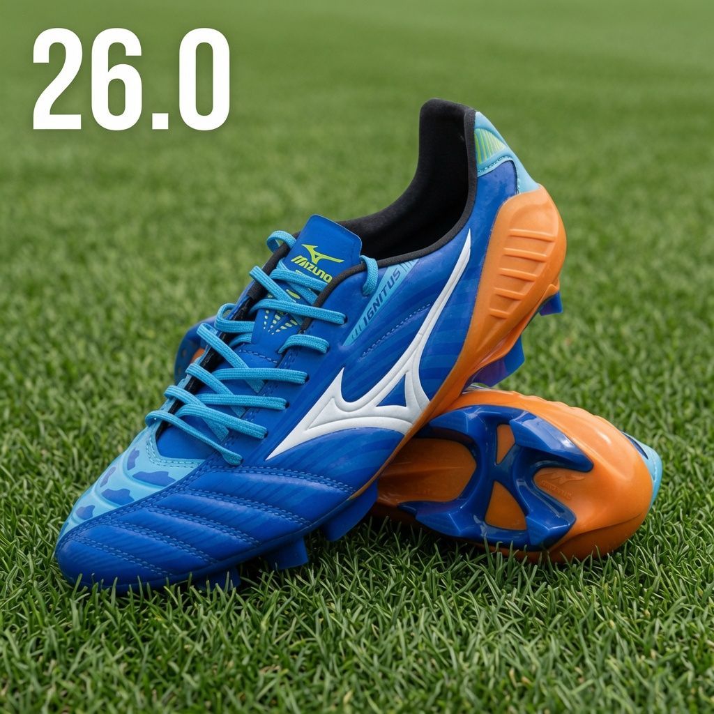 【新品】MIZUNO ミズノ サッカースパイク ウエーブ イグニタス 3 SL ブルー×オレンジ P1GA143101（26.0cm） 14,699円