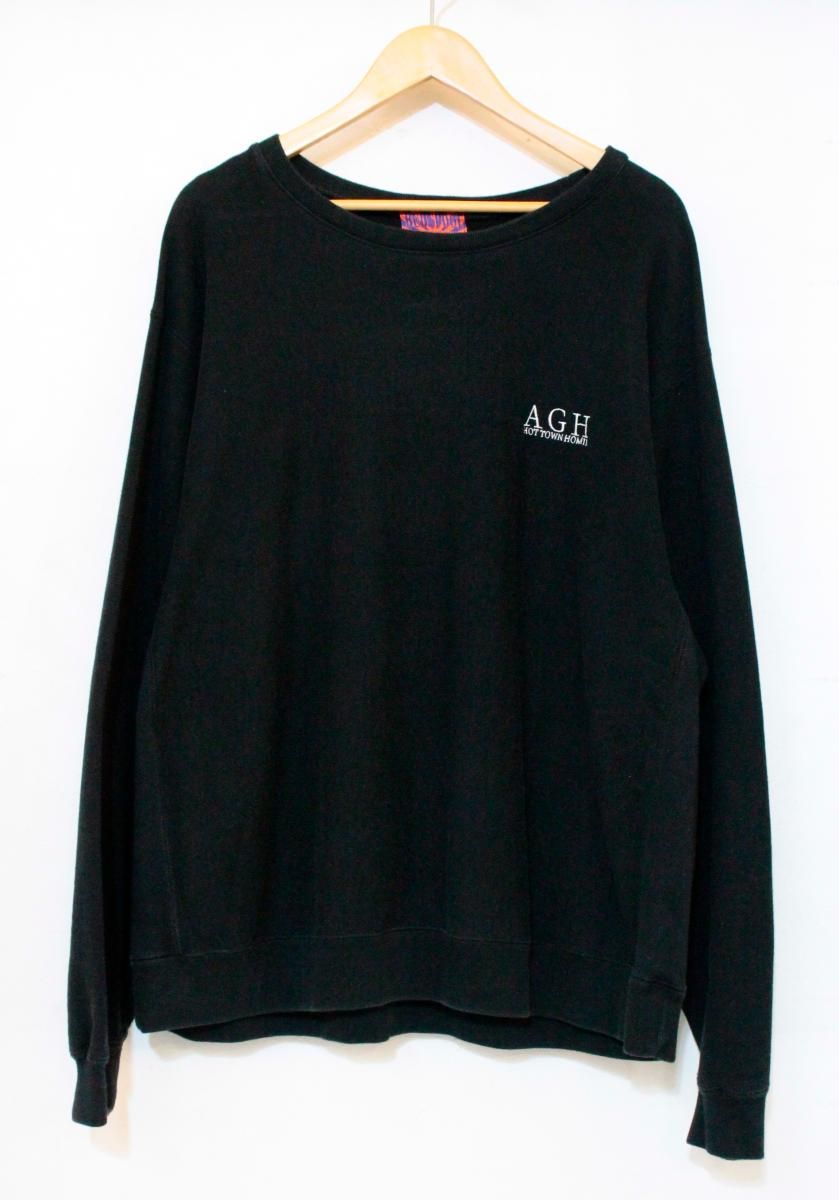 【中古】 -- メンズスウェット XL BUDS POOL/HOT TOWN HOMIE/スウェット/XL/黒 ブラック