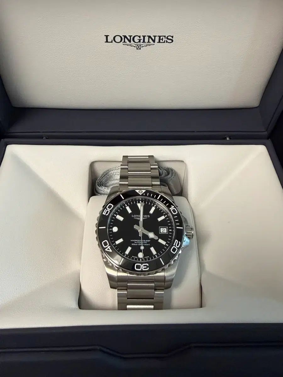 LONGINES ロンジン ハイドロ コンクエスト(新モデル ハコン) 39mm ブラック