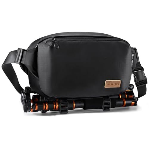 K&F Concept カメラバッグ ショルダーバッグ スリングバッグ カメラショルダーバッグ おしゃれ カメラケース 一眼レフカメラバッグ 仕切り調節可能 撥水加工 軽量 防水 小物入れ カメラアクセサリー/三脚/デジタル収納バッグ 旅行/出張/アウトドym