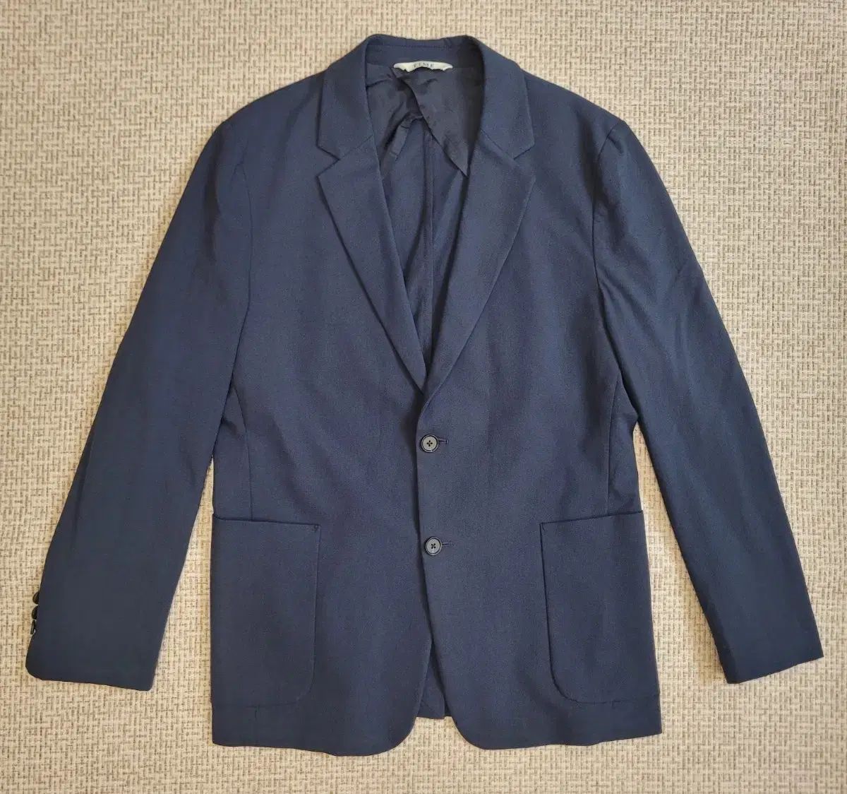 TIME HOMME 24SS コットン混 カジュアル Single ジャケット (ネイビー)105