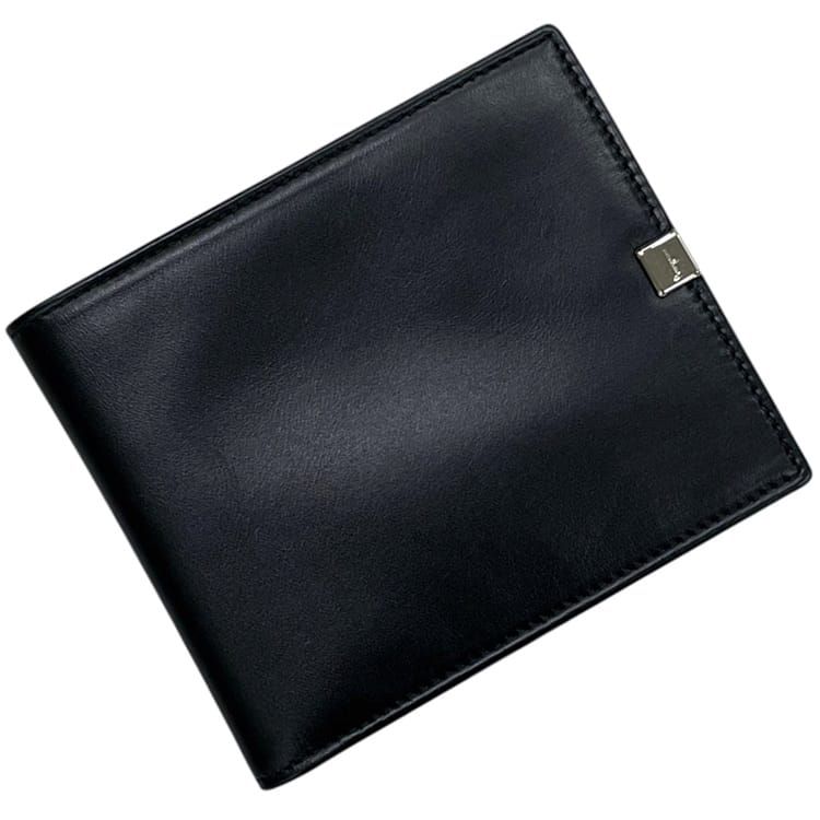 サルヴァトーレ フェラガモ 二つ折り 財布 KK 66 8123 Salvatore Ferragamo レザー ブラック 黒 中古 レディース