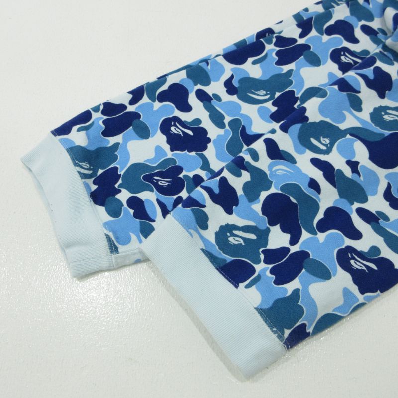 【三重本店】 中古 A BATHING APE | アベイシングエイプ スウェットパンツ 001PTJ801020M カモ柄 ブルー サイズ：M 【107】