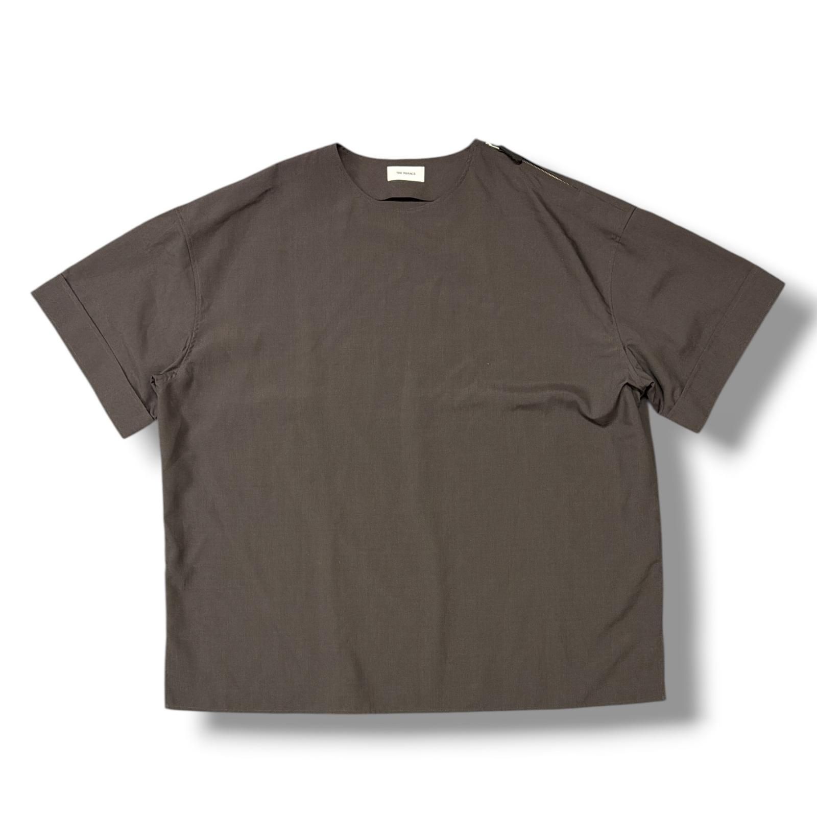 THE RERACS 25SS THE SIDE ZIP PULLOVER SHIRT サイドジッププルオーバーシャツ 半袖シャツ ザリラクス 25SS-REBL-461 ブラウン 46 （20420M）