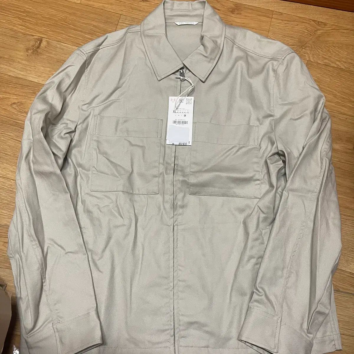 ZARA ザラ ポッケ デニムジャケット ベージュ XLサイズ（110サイズ）タグ付き新品