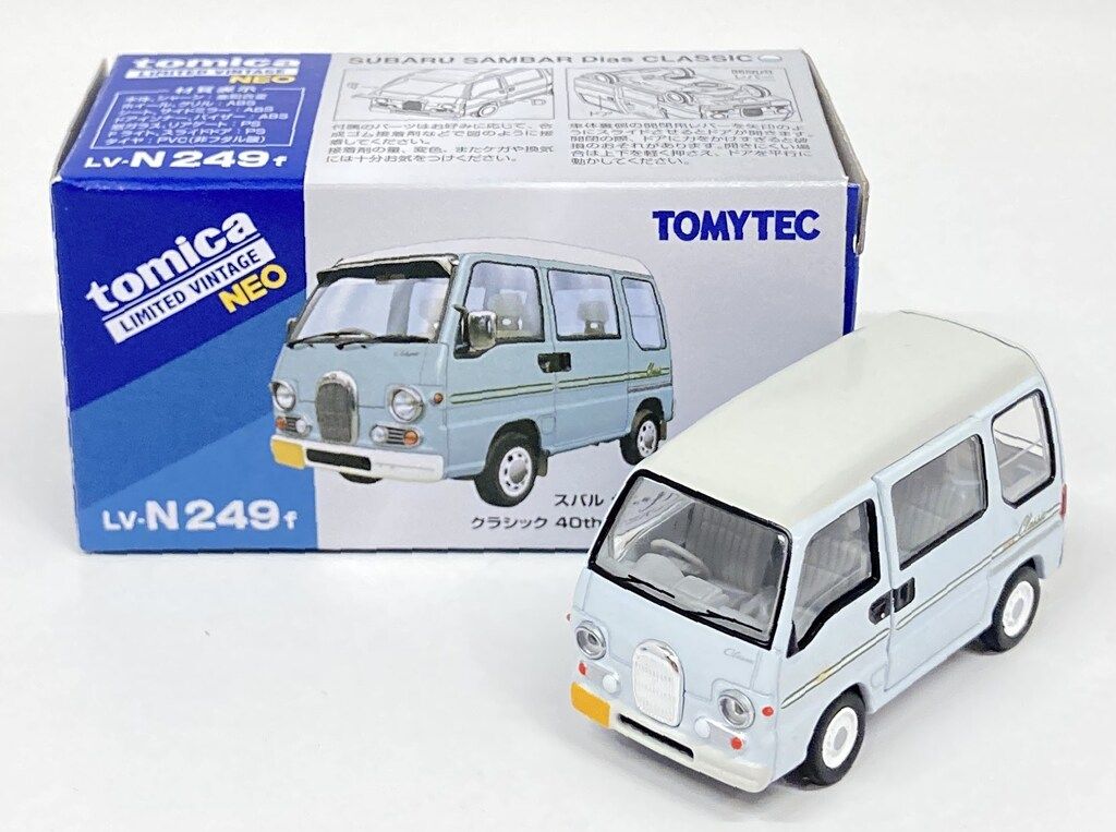 TOMYTEC TOMICA LIMITED VINTAGE NEO SUBARU SUNBADIAS CLASSIC 40TH ANNIVERSARY (light blue/white) 98 TLVN249F