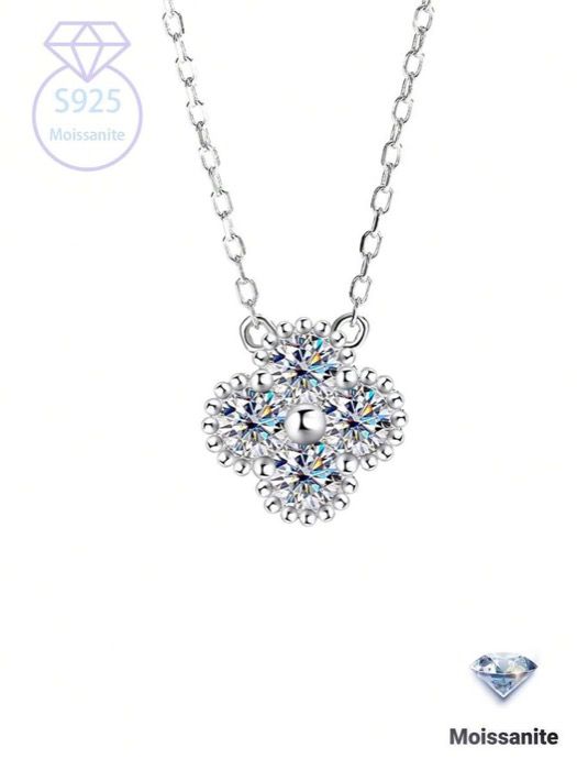 ジュエリー レディース ネックレス ペンダントネックレス で優雅なネックレス。1.2の製4つ葉のクローバーペンダントがチェーンにあしらわれています。この素晴らしい逸品は、母の日のお母さまへのギフト、卒