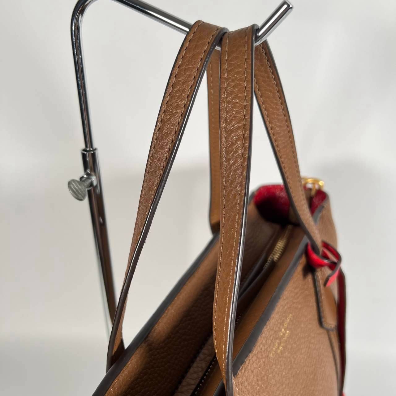 ハンドバッグ □美品□ TORY BURCHトリーバーチハラコ×レザー2way 