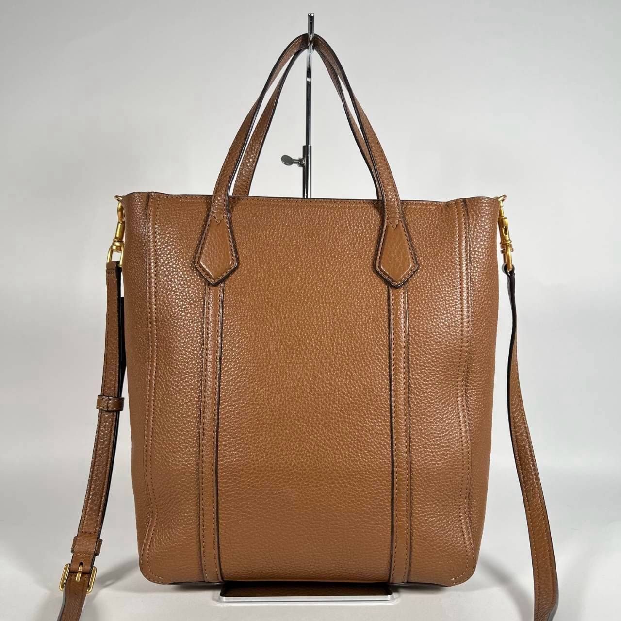 ハンドバッグ □美品□ TORY BURCHトリーバーチハラコ×レザー2way 