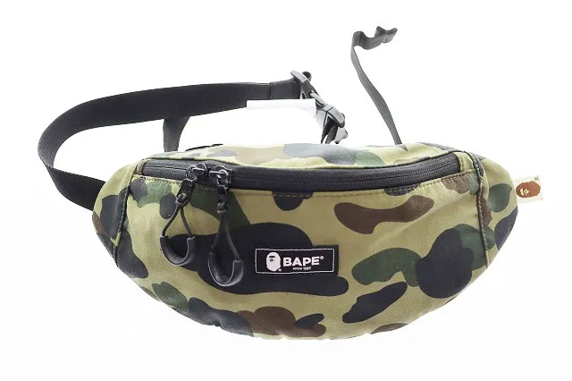 アベイシングエイプ A BATHING APE 1ST CAMO PACKABLE WAIST BAG カモ