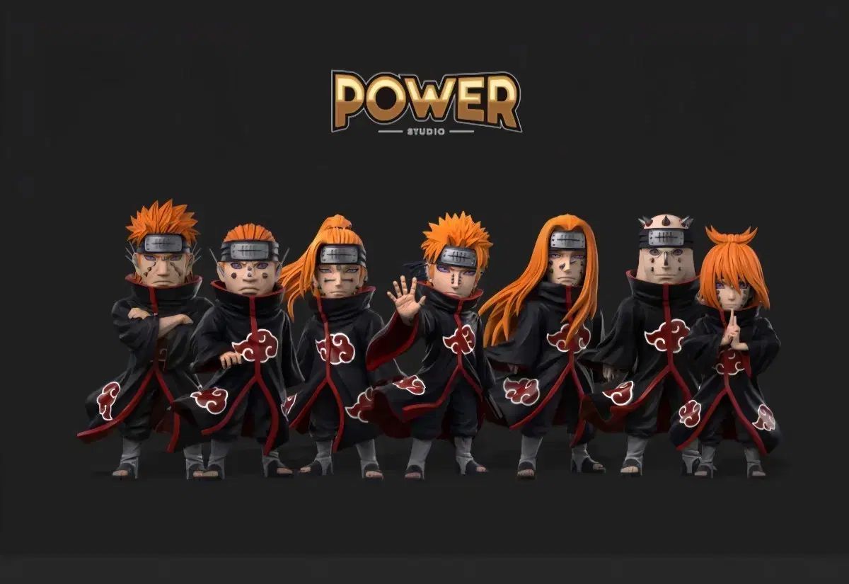 NARUTO -ナルト- パワー ワールドコレクタブルレジン 六道ペイン＋長門 フルセット 出品