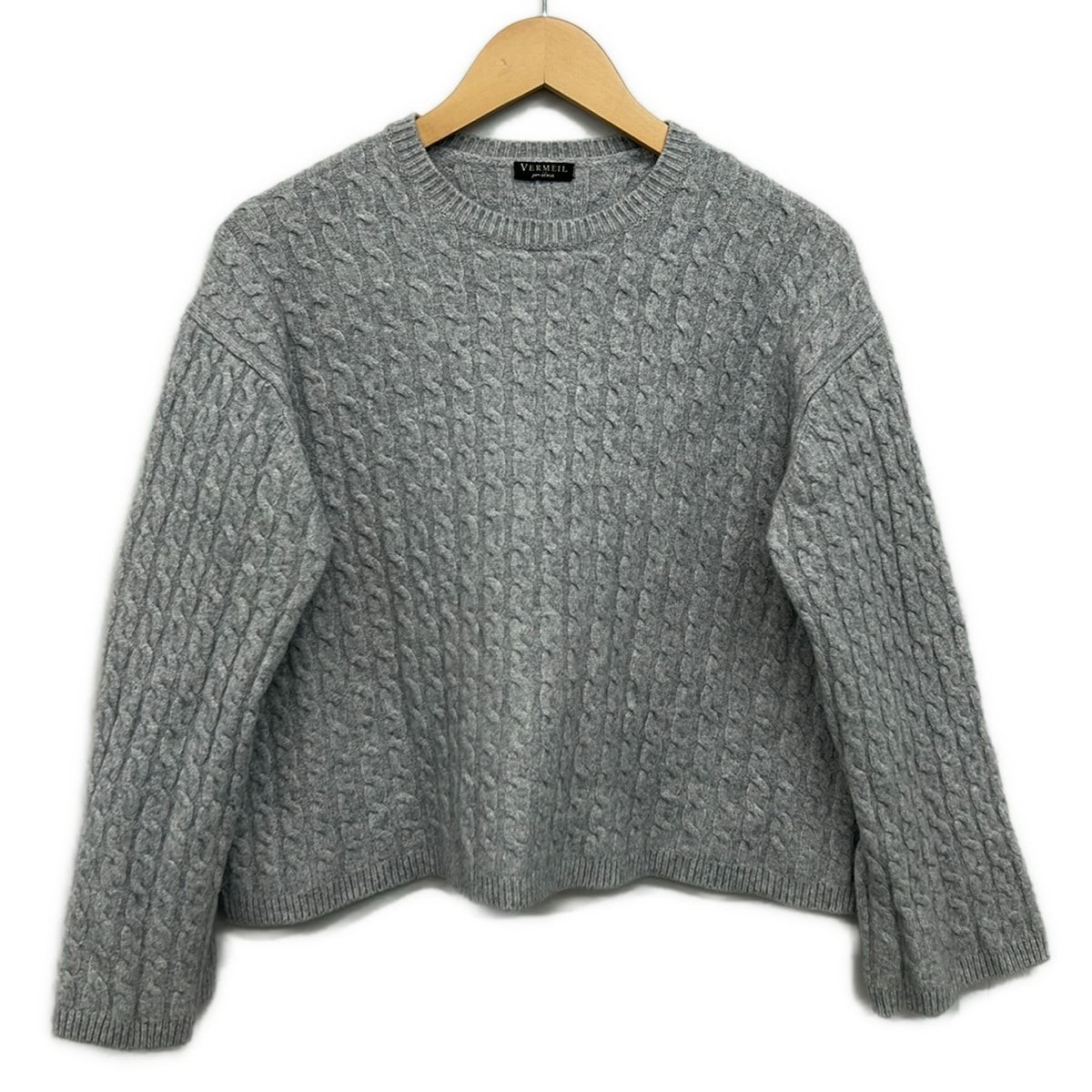 VERMEIL par iena(ヴェルメイユ パー イエナ) 長袖セーター レディース美品 - ライトブルー クルーネック 7,178円