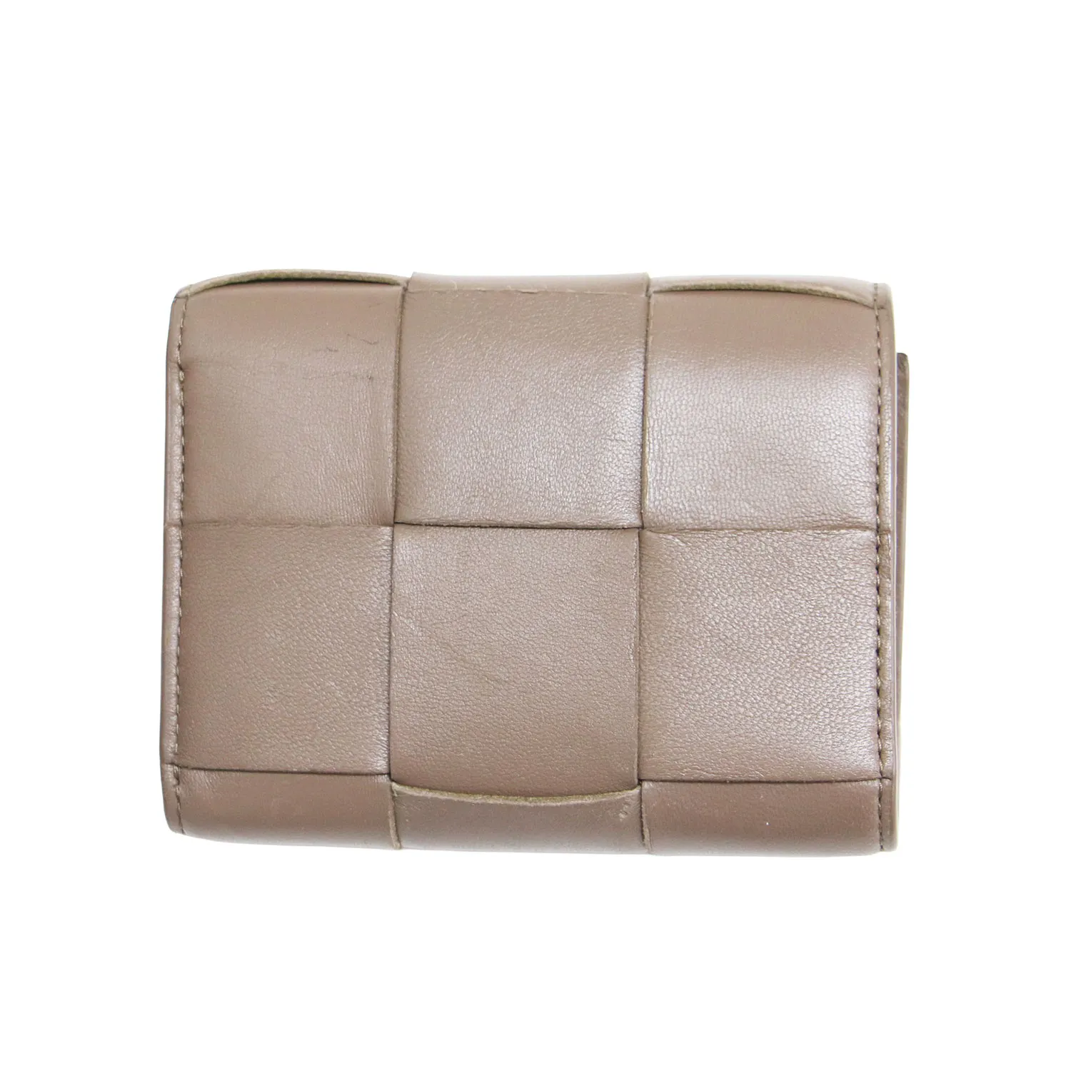 BOTTEGA VENETA ボッテガヴェネタ 財布 ブラウン カセット 三つ折り 