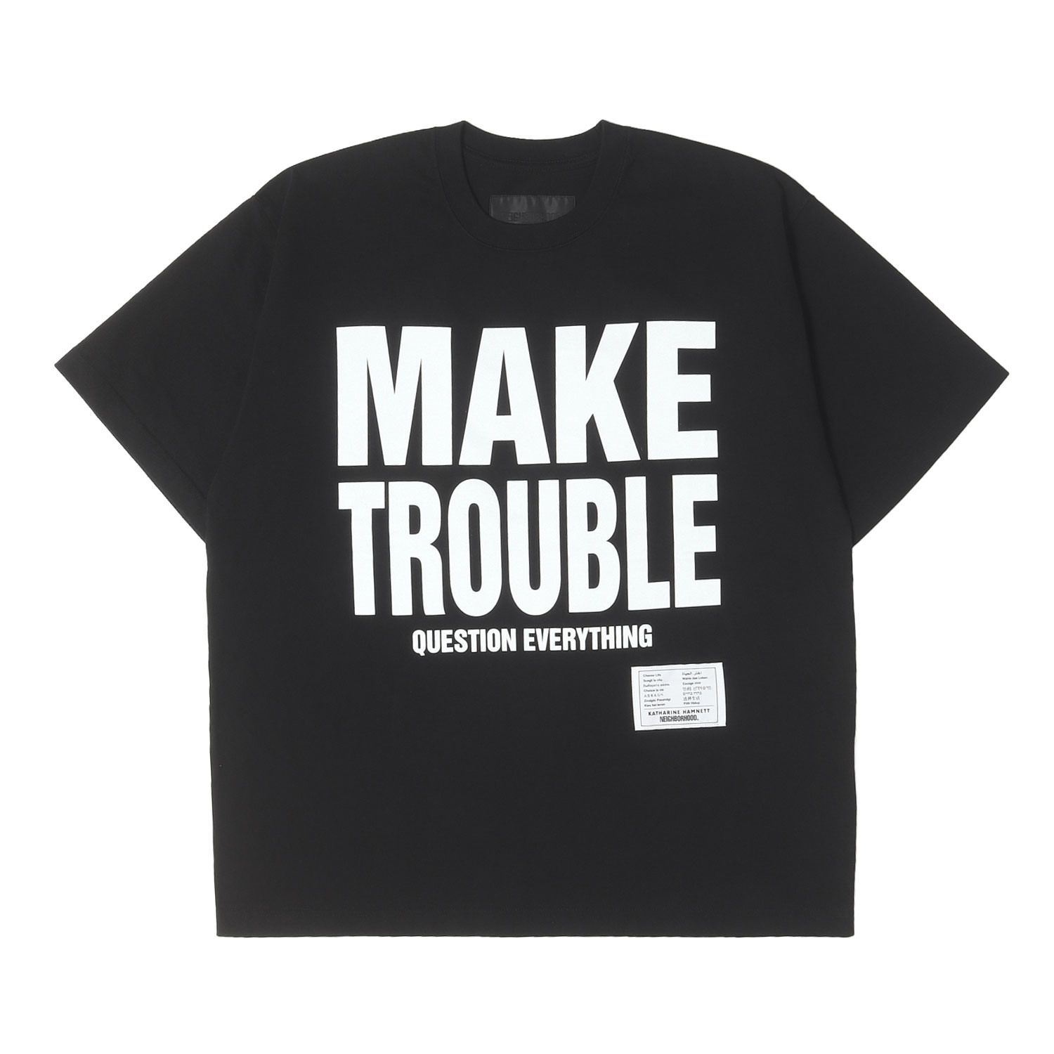 【新品同様】NEIGHBORHOOD ネイバーフッド Tシャツ ブラック 黒 サイズ:M 26SS KATHARINE HAMNETT グラフィック クルーネック Tシャツ CREWNECK SS-2 トップス カットソー コラボ【メンズ】【中古】 11,235円