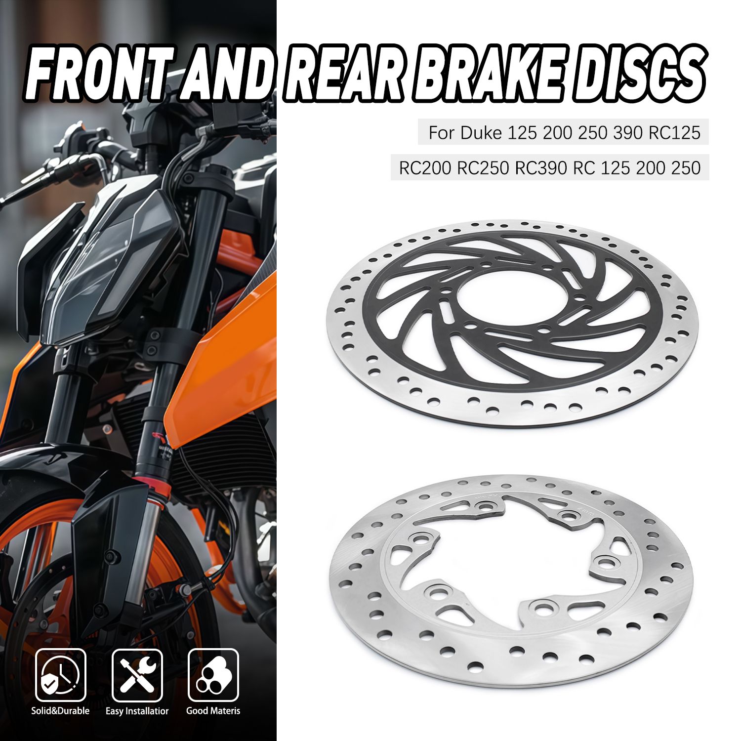 KTM デューク 125/200/250/390 RC 125/200/250/390 用 ブレーキディスク 300mm/230mm
