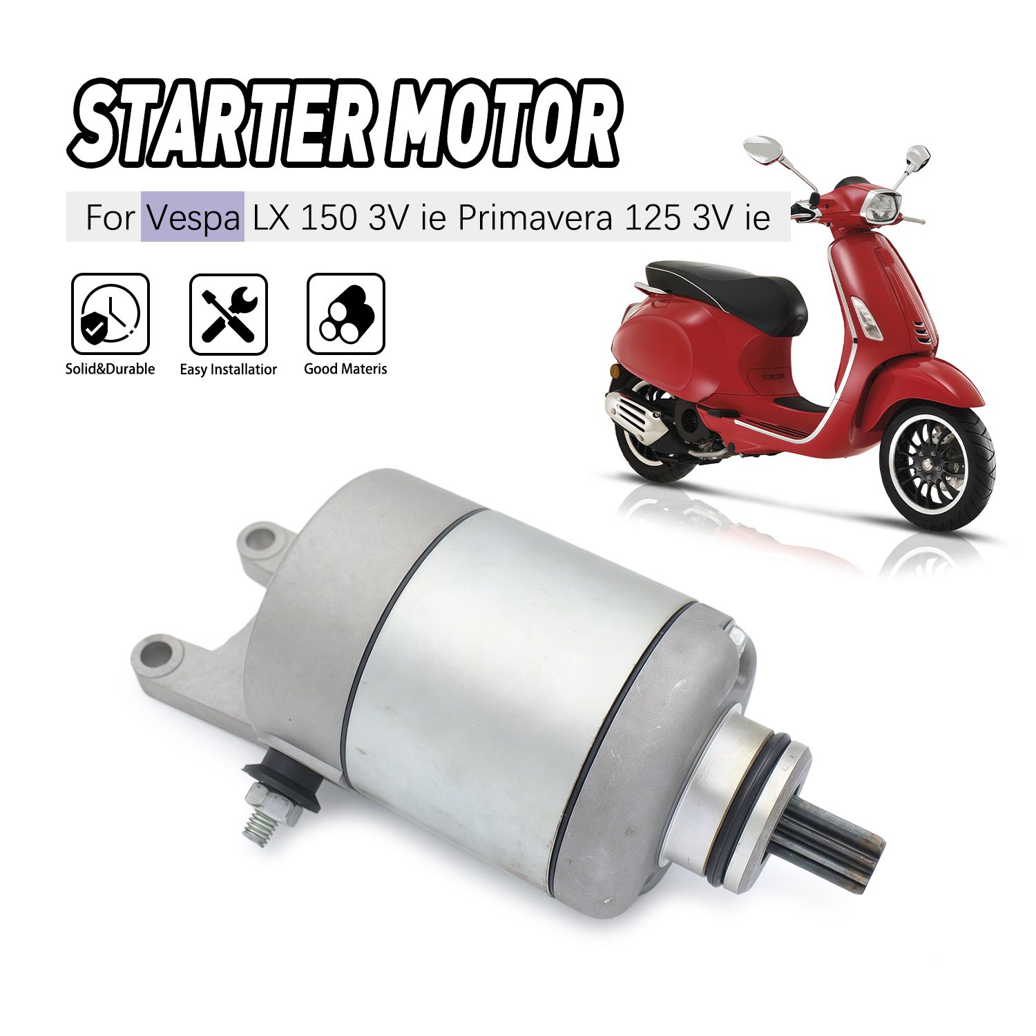 ベスパ LX150/125 3V/X7 用 スターターモーター 7002687