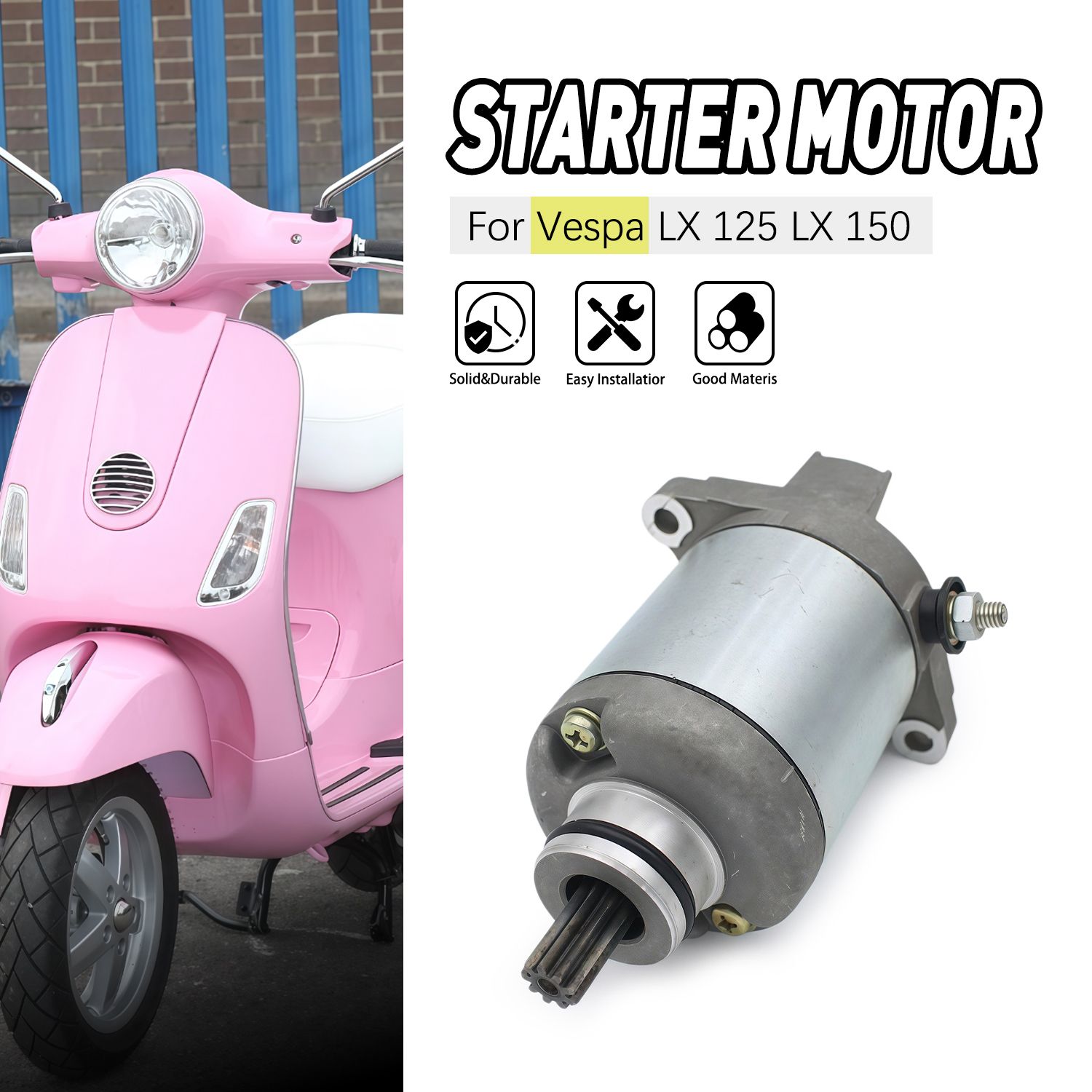 ベスパ LX 125/150 用 エンジン始動モーター 7000521