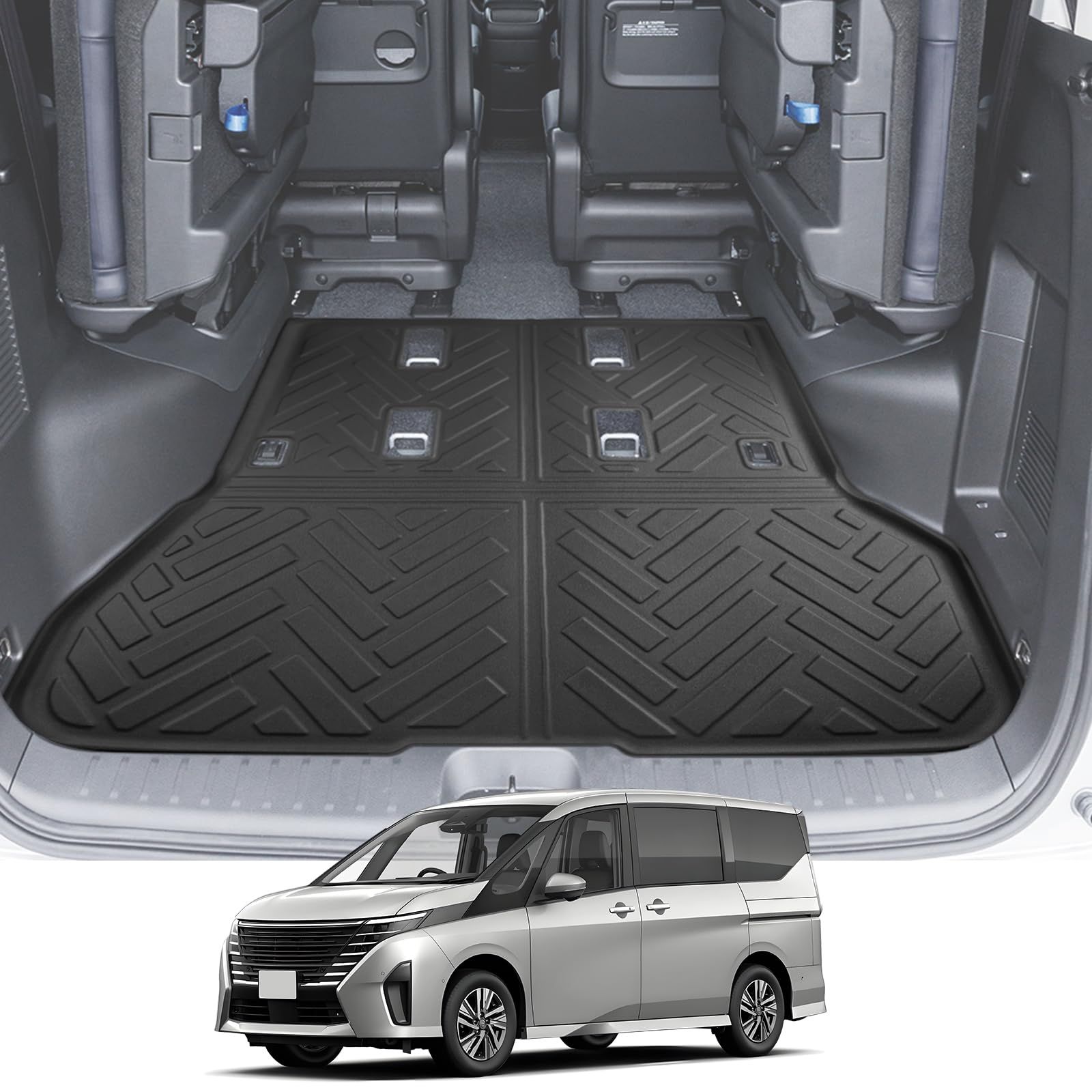 日産 セレナ C28 ラゲッジマット c28 セレナ 2WD専用 3D 防水マット TPE製 滑り止めマット 取り付け簡単 防キズ 防水 防汚 滑り止め セレナ c28 e-powerアクセサリー 内装 カスタム パーツts b5662848