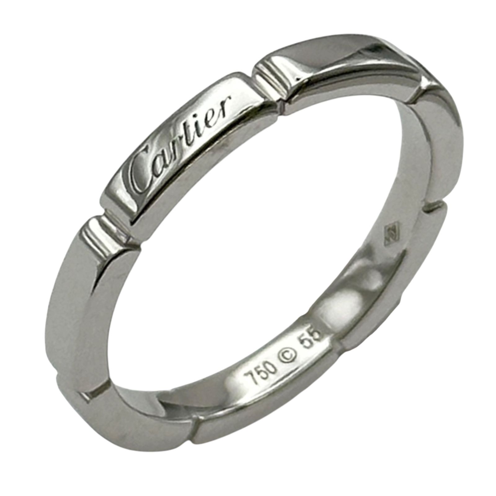 カルティエ Cartier マイヨンパンテールウェディングリング ホワイトゴールド 750 ジュエリー