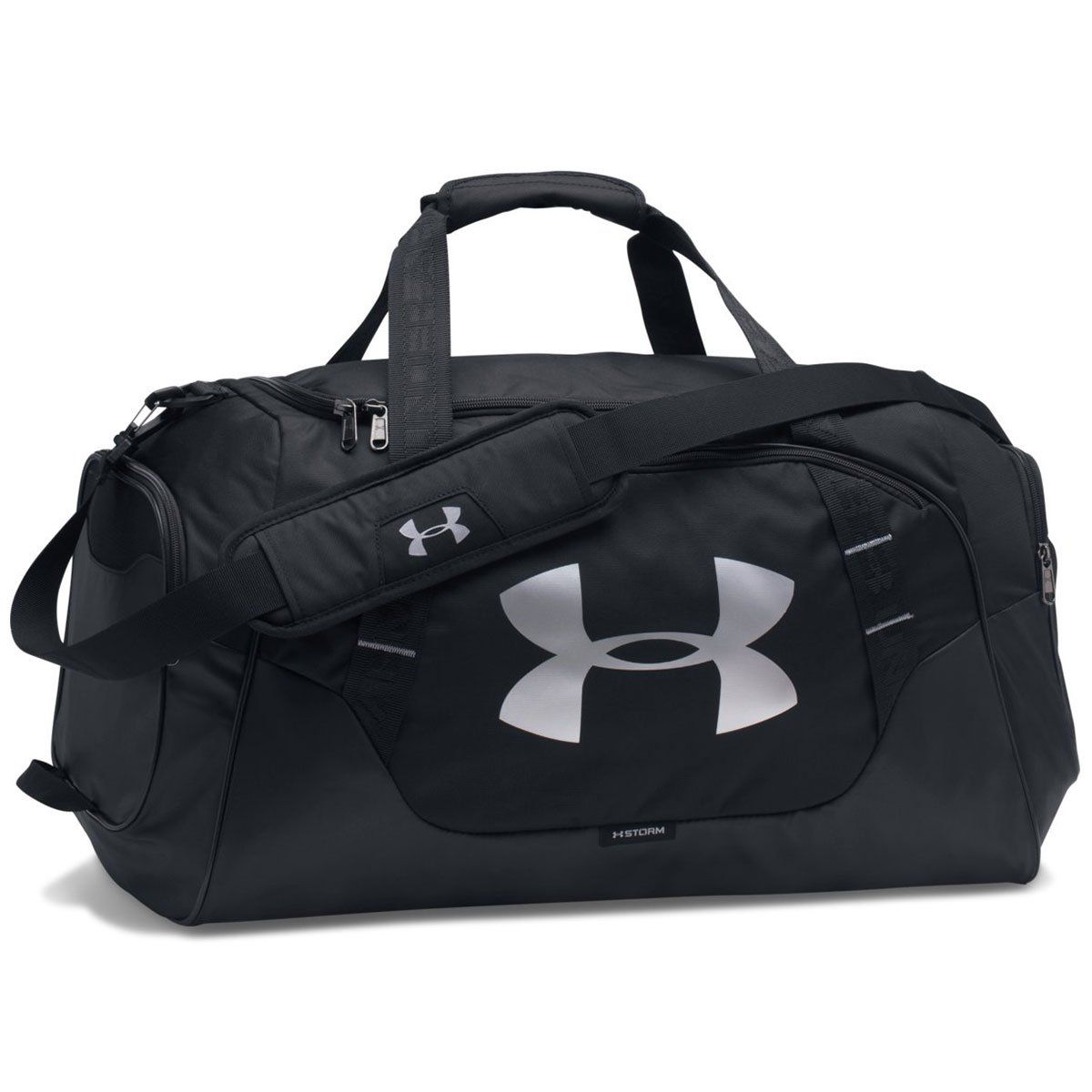 (アンダーアーマー)UNDER ARMOUR アンディナイアブル3.0 ミディアムダッフル(ダッフルバッグ/UNISEX)[1300213] 001 BLK/BLK/SIL [BLK/BLK/SIL]