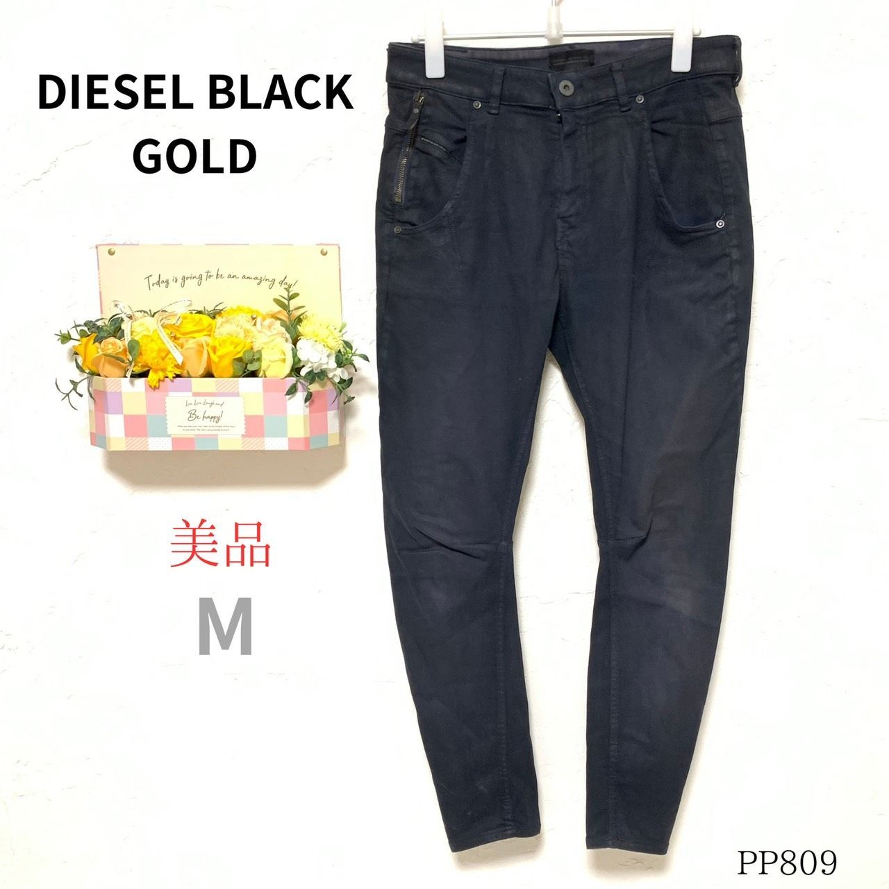 美品【ディーゼルブラックゴールド】DIESEL BLACK GOLD M レディース 