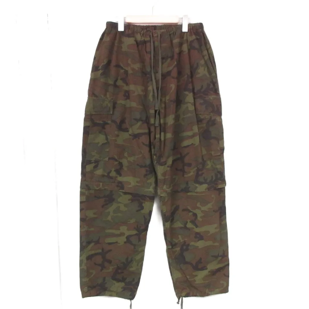 コモリ COMOLI 美品 26SS CAMO コンバーティブル6Pパンツ カモ 迷彩柄