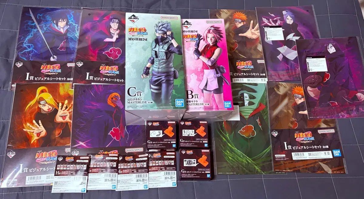未開封) NARUTO -ナルト- 一番くじ B賞 さくら＋C賞 カカシ＋グッズ16種 まとめ売り 10,474円