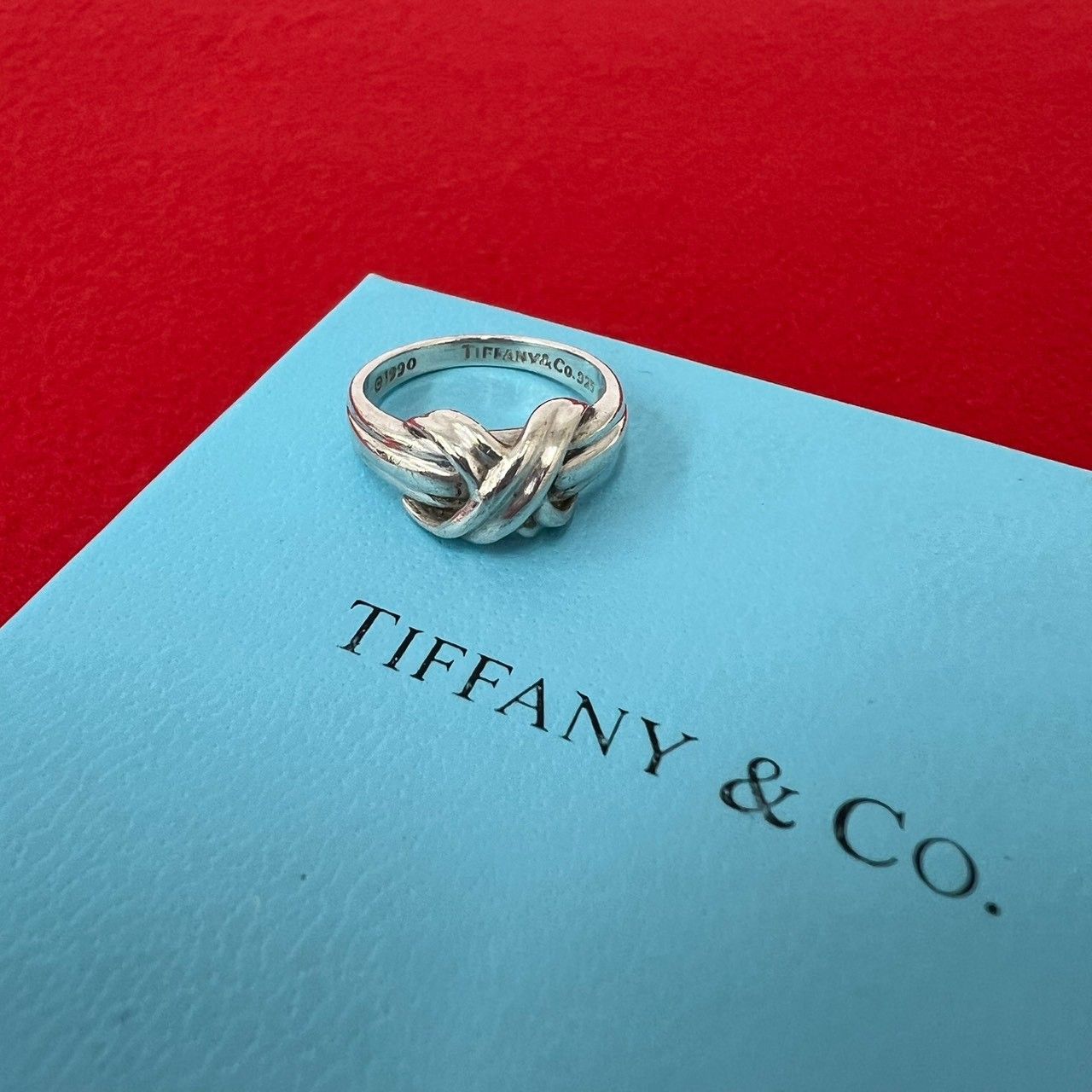 極 美品 TIFFANY&Co. ティファニー シグネチャークロス リング シルバー925 指輪 12号 アクセサリー シルバー 20580