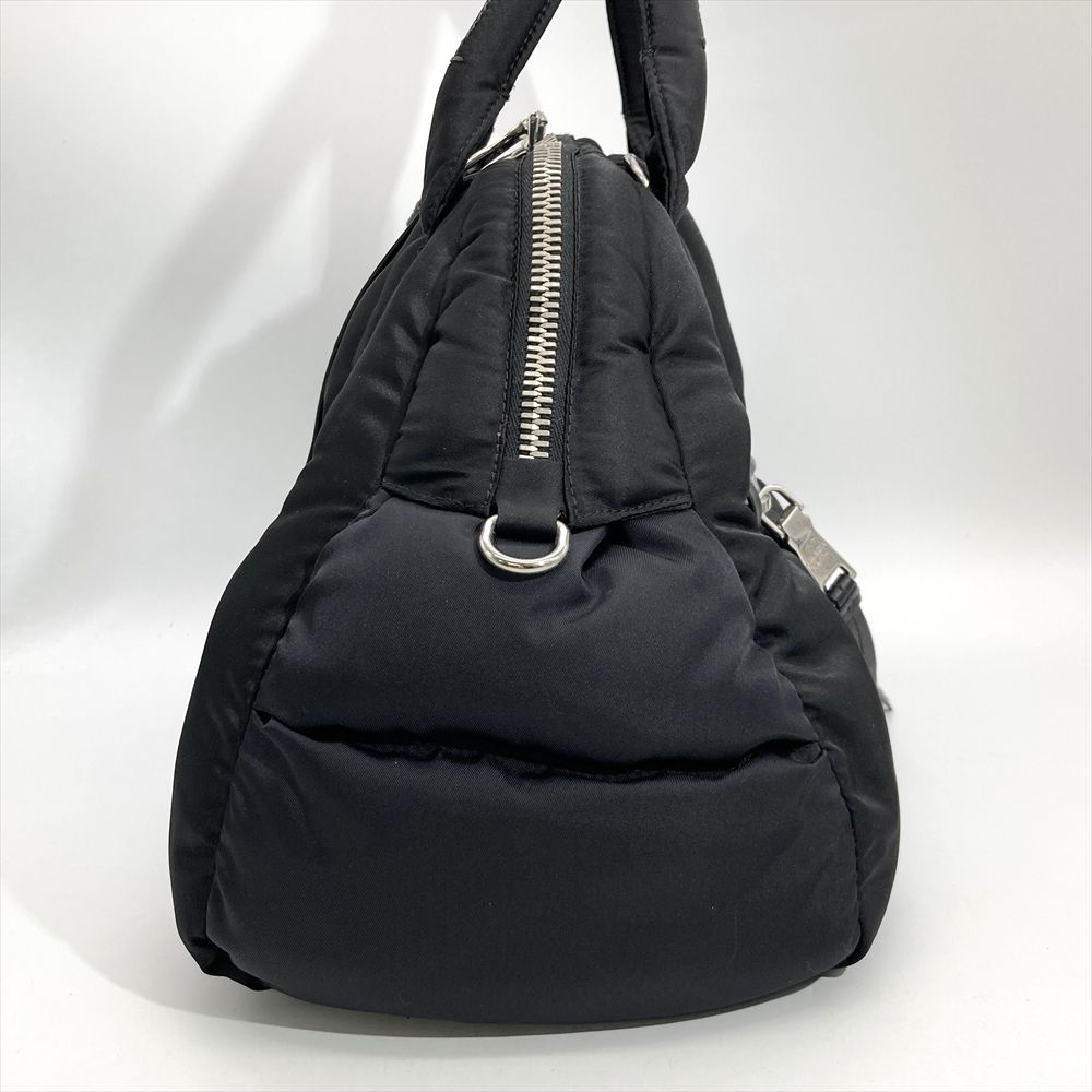 プラダ PRADA テスート ボンバー TESSUTO BOMBER ハンドバッグ 2WAY ナイロン BL0881 ブラック シルバー金具 ボストン ショルダーバッグ【中古】 プラダ PRADA テスート ボンバー TESSUTO BOMBER ハンドバッグ 2WAY ナイロン BL0881 ブラック シルバー金具 ボストン ショルダーバッグ【中古】