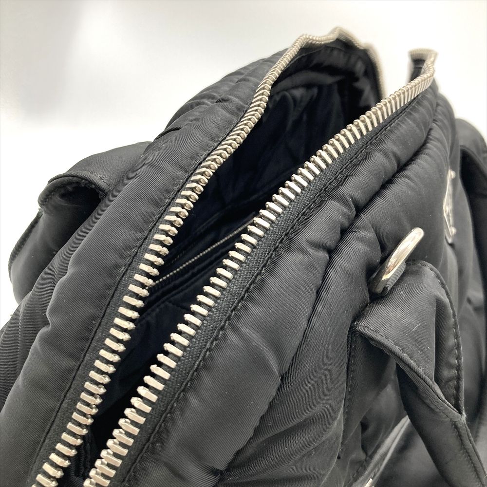 プラダ PRADA テスート ボンバー TESSUTO BOMBER ハンドバッグ 2WAY ナイロン BL0881 ブラック シルバー金具 ボストン ショルダーバッグ【中古】 プラダ PRADA テスート ボンバー TESSUTO BOMBER ハンドバッグ 2WAY ナイロン BL0881 ブラック シルバー金具 ボストン ショルダーバッグ【中古】