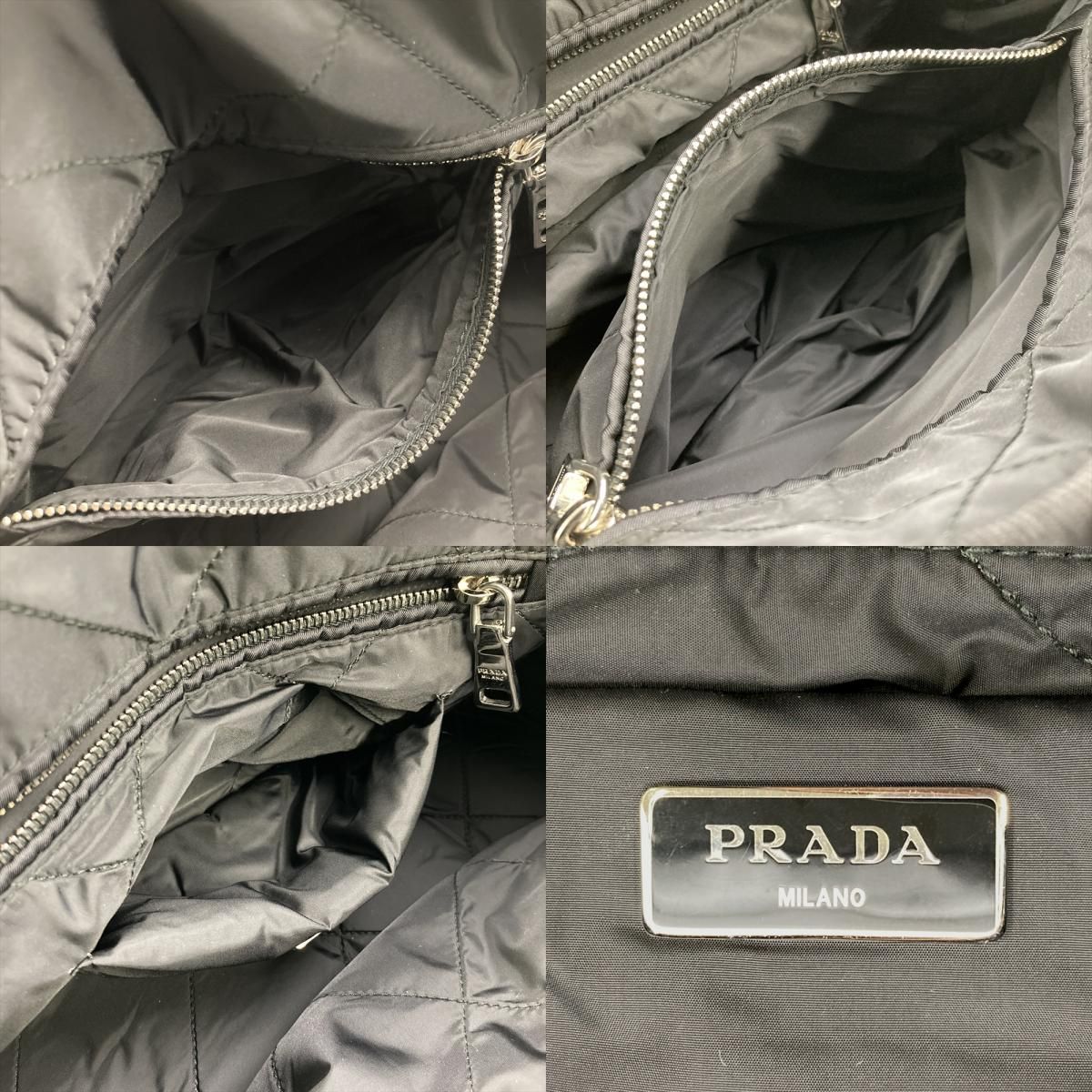 プラダ PRADA テスート ボンバー TESSUTO BOMBER ハンドバッグ 2WAY ナイロン BL0881 ブラック シルバー金具 ボストン ショルダーバッグ【中古】 プラダ PRADA テスート ボンバー TESSUTO BOMBER ハンドバッグ 2WAY ナイロン BL0881 ブラック シルバー金具 ボストン ショルダーバッグ【中古】
